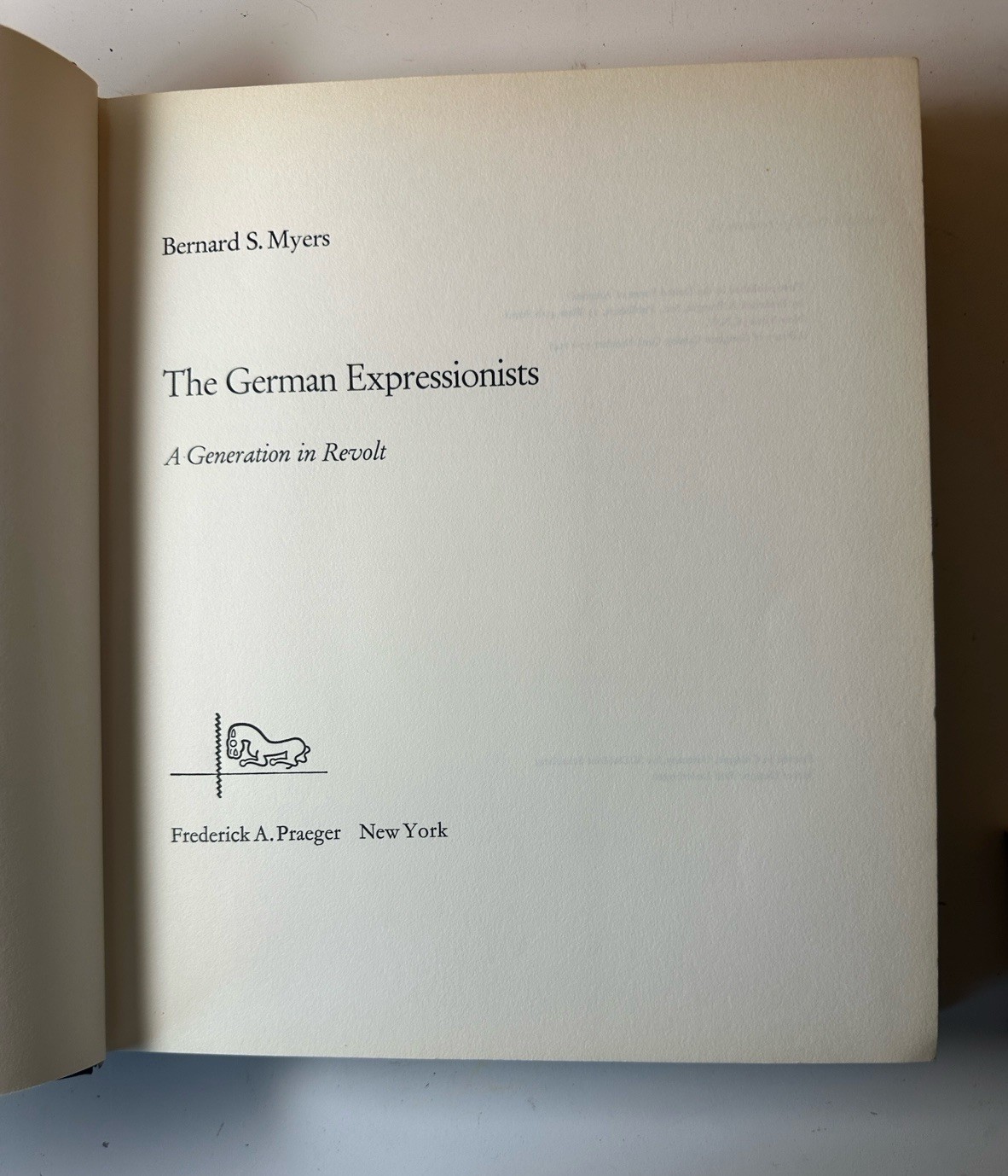 The German Expressionists Bernard S Myers 1960 HC DJ Praeger Art History RARE