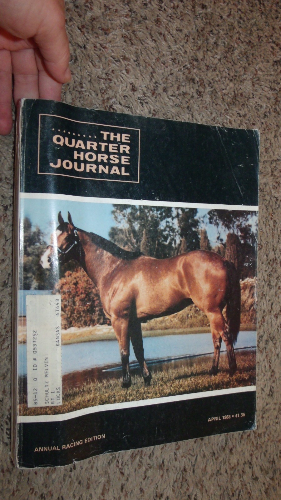 APRIL 1983 QUARTER HORSE JOURNAL AQHA BOOK MAGAZINE ANNUAL RACING RACE EDITION