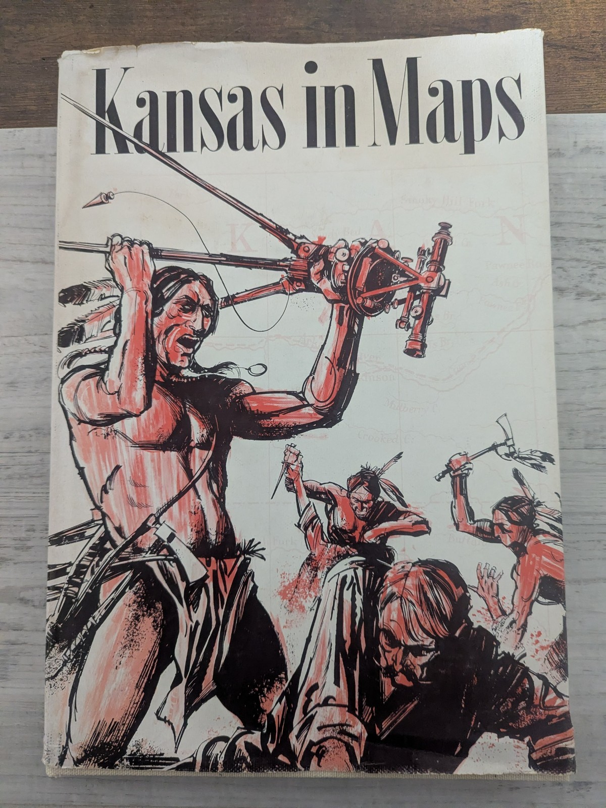 Kansas in Maps; Robert Baughman – HC/VG/vintage