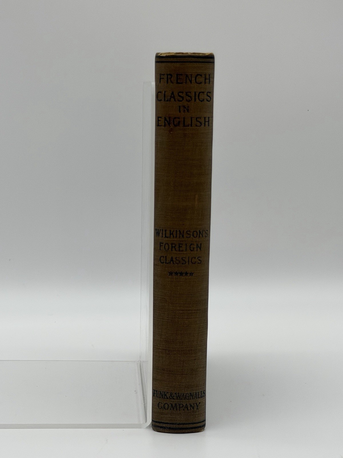 Wilkinson’s Foreign Classics: French, Greek & Latin Lot of 3, 1900 1st Edition