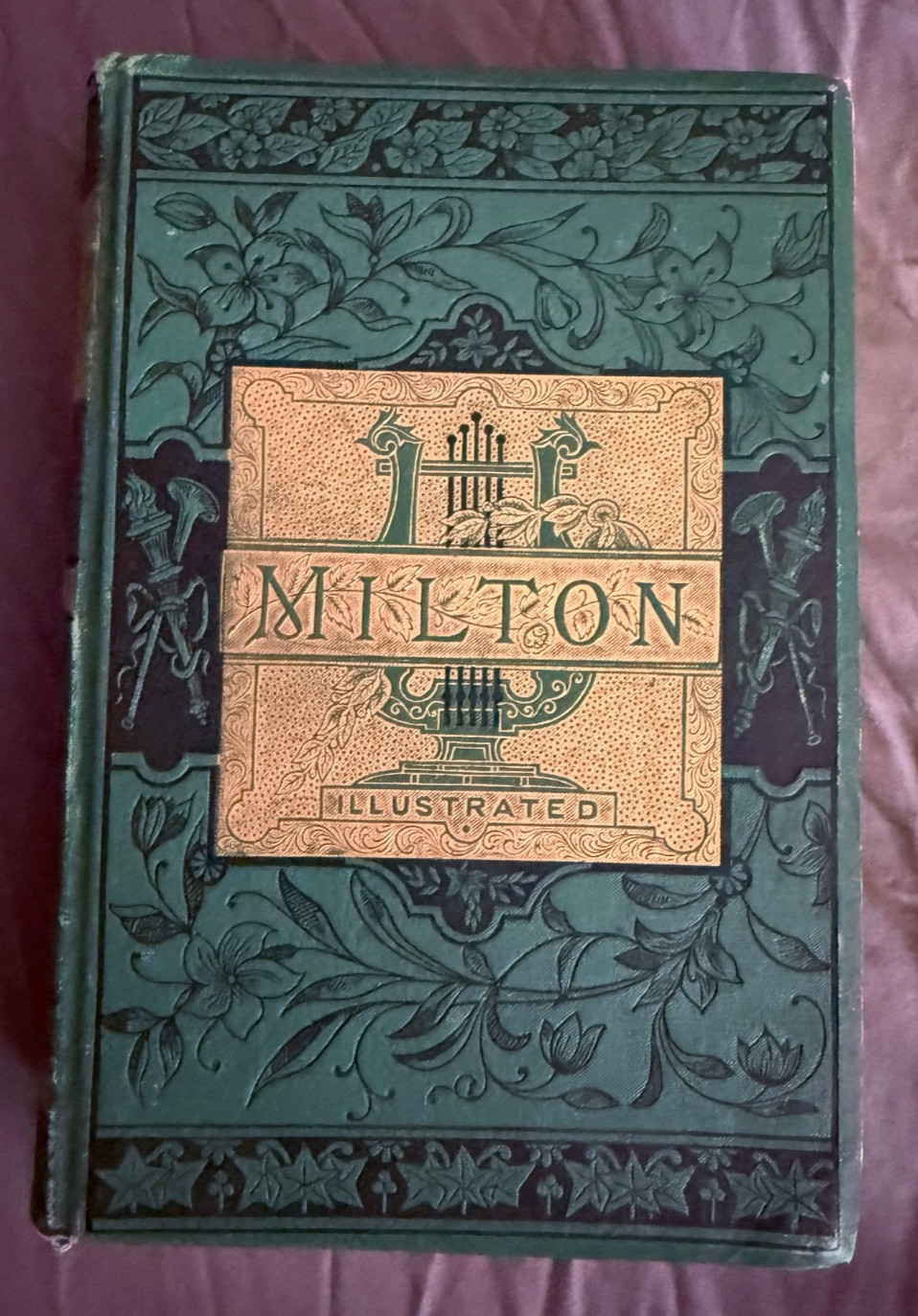Antique 1878–1880 John Milton Poetical Works – Lovell-Illustrated