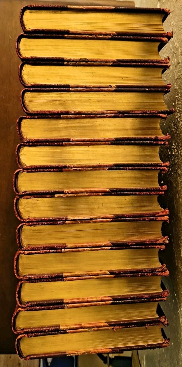 Antique John L. Stoddard’s Lectures 13 Vol Set 1897 Gilt Travel Books