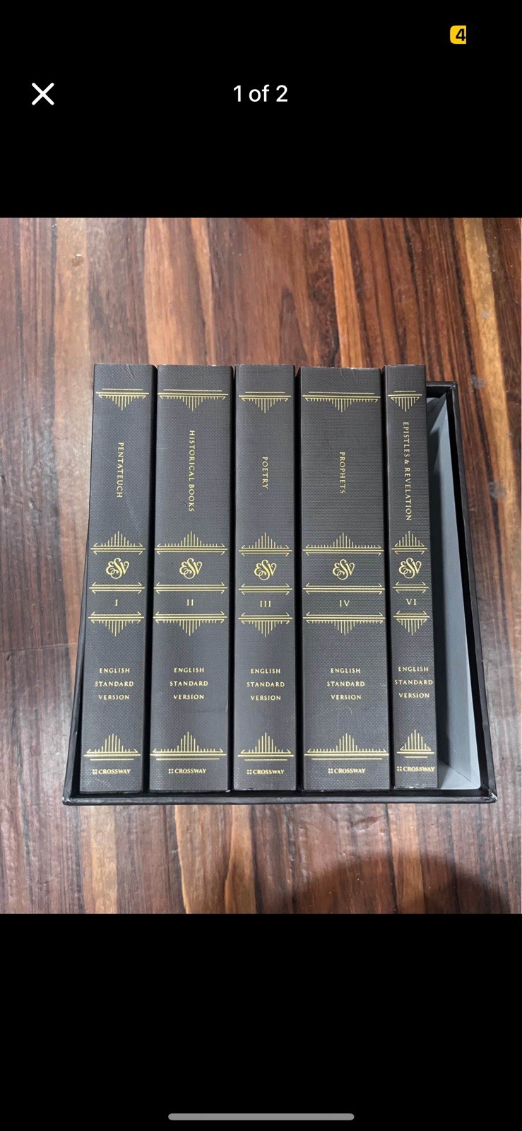 Crossway ESV English Standard Version Bible Set Hardcover Boxed 5 Volumes