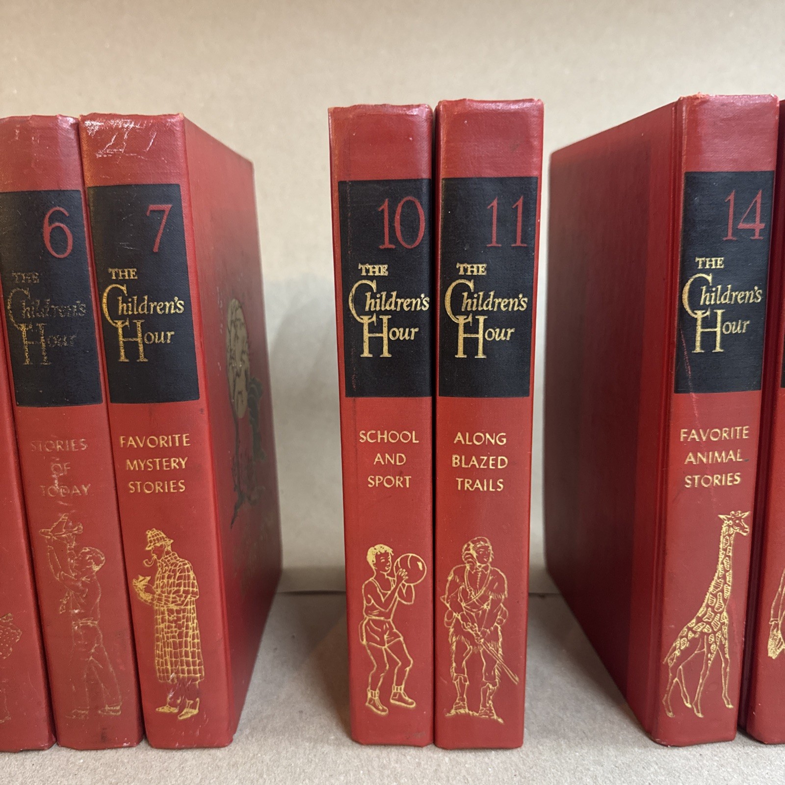 Children’s Hour Story Books ~ Vintage Hardcover 1953 ~ 12 Volume Set