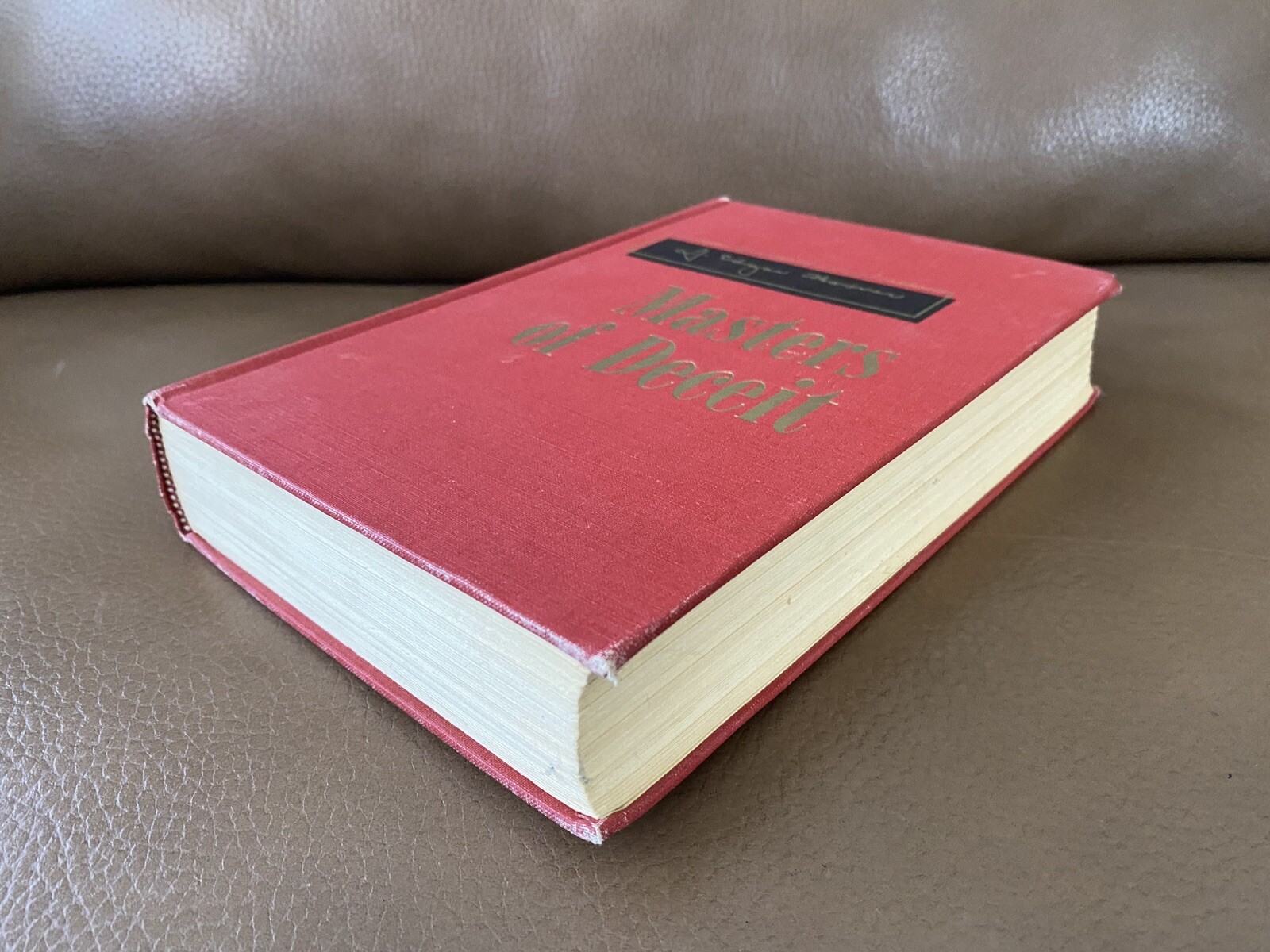 1958 J Edgar Hoover Masters of Deceit Book ~ Henry Holt ~ Collectible ~ Antique