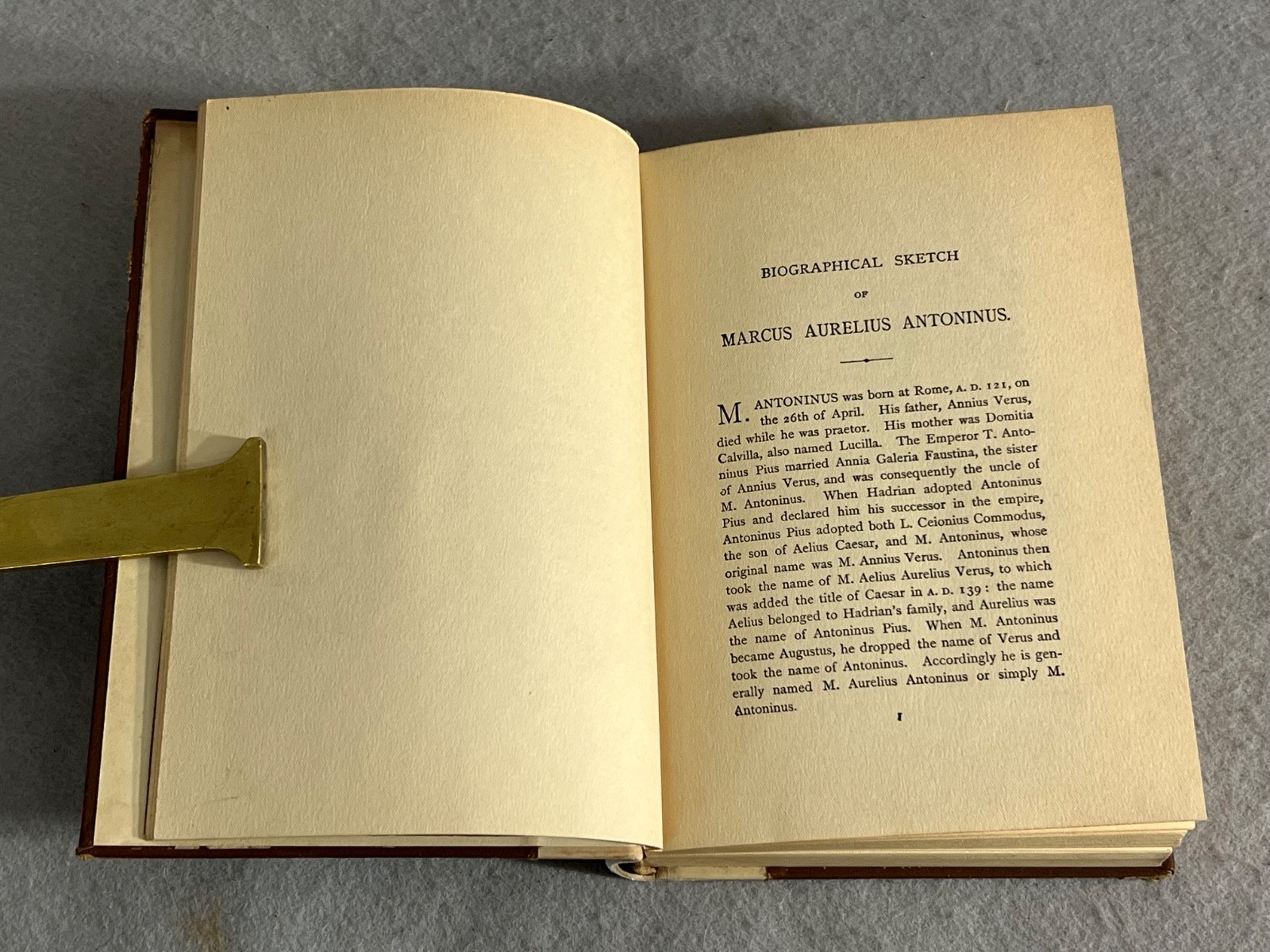 Antique Marcus Aurelius Book Thoughts or Medidations of the Emperor George Long