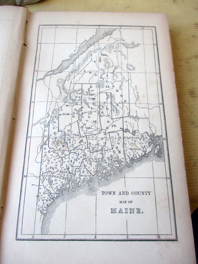 NEW ENGLAND MERCANTILE UNION DIRECTORY,1849,1st Edition,Maps