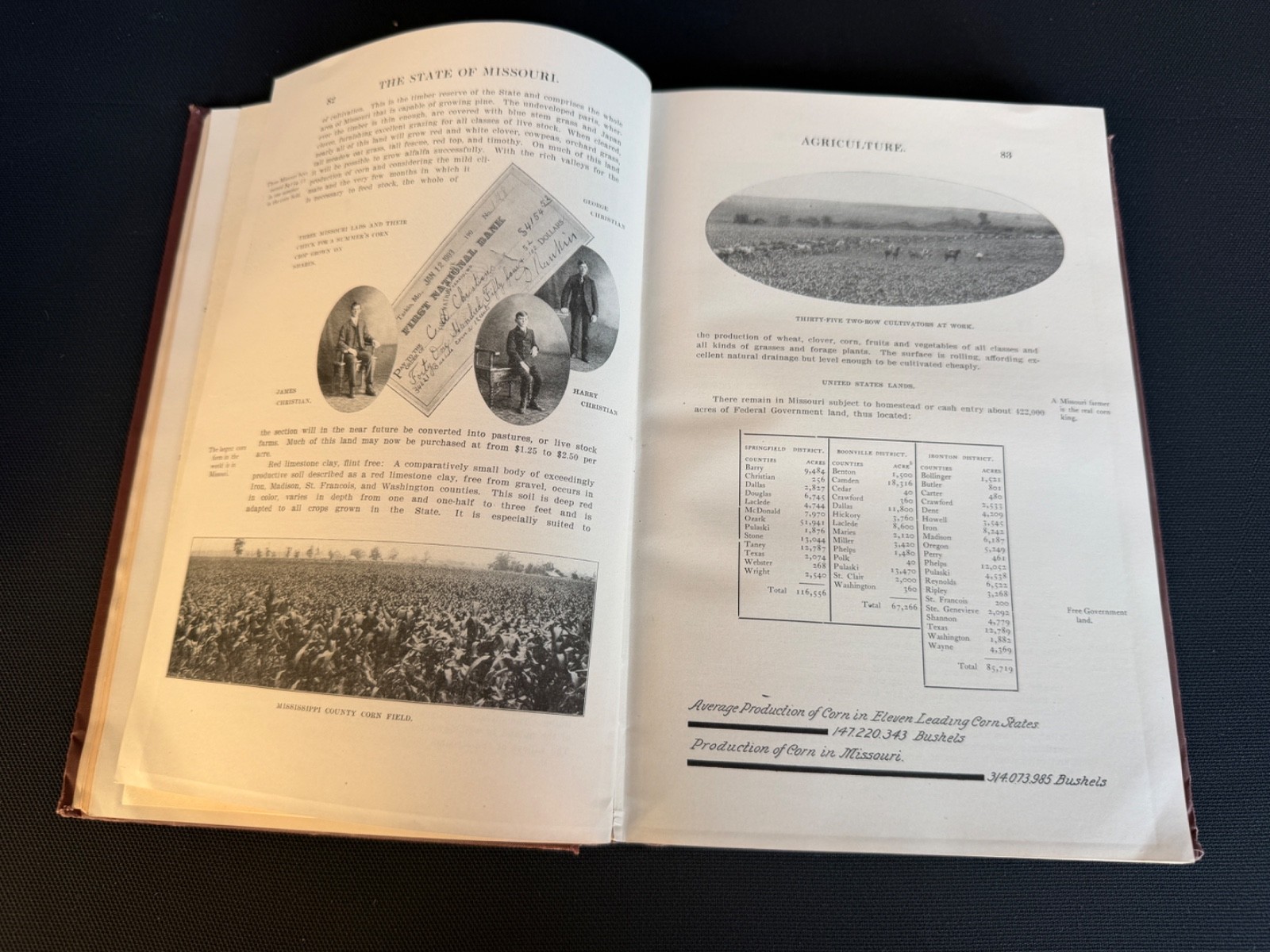 The State of Missouri:An Autobiography Walter Williams -World’s Fair w/Maps 1904