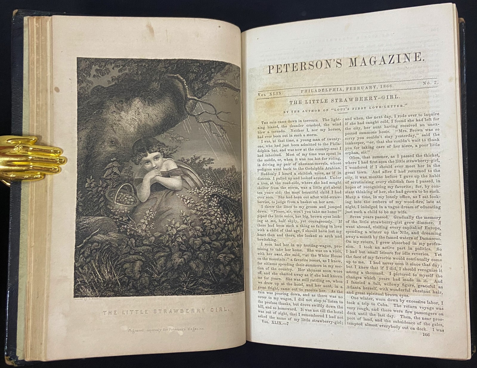 1866 PETERSON’S MAGAZINE Victorian Fashion 11 HAND COLORED PLATES Antique Book
