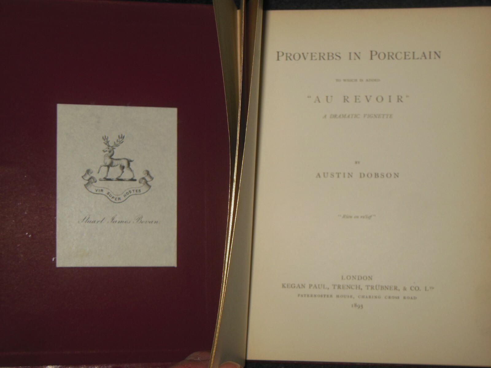 Proverbs in Porcelain by Austin Dobson (1893-1st) Bernard Partridge Illustated