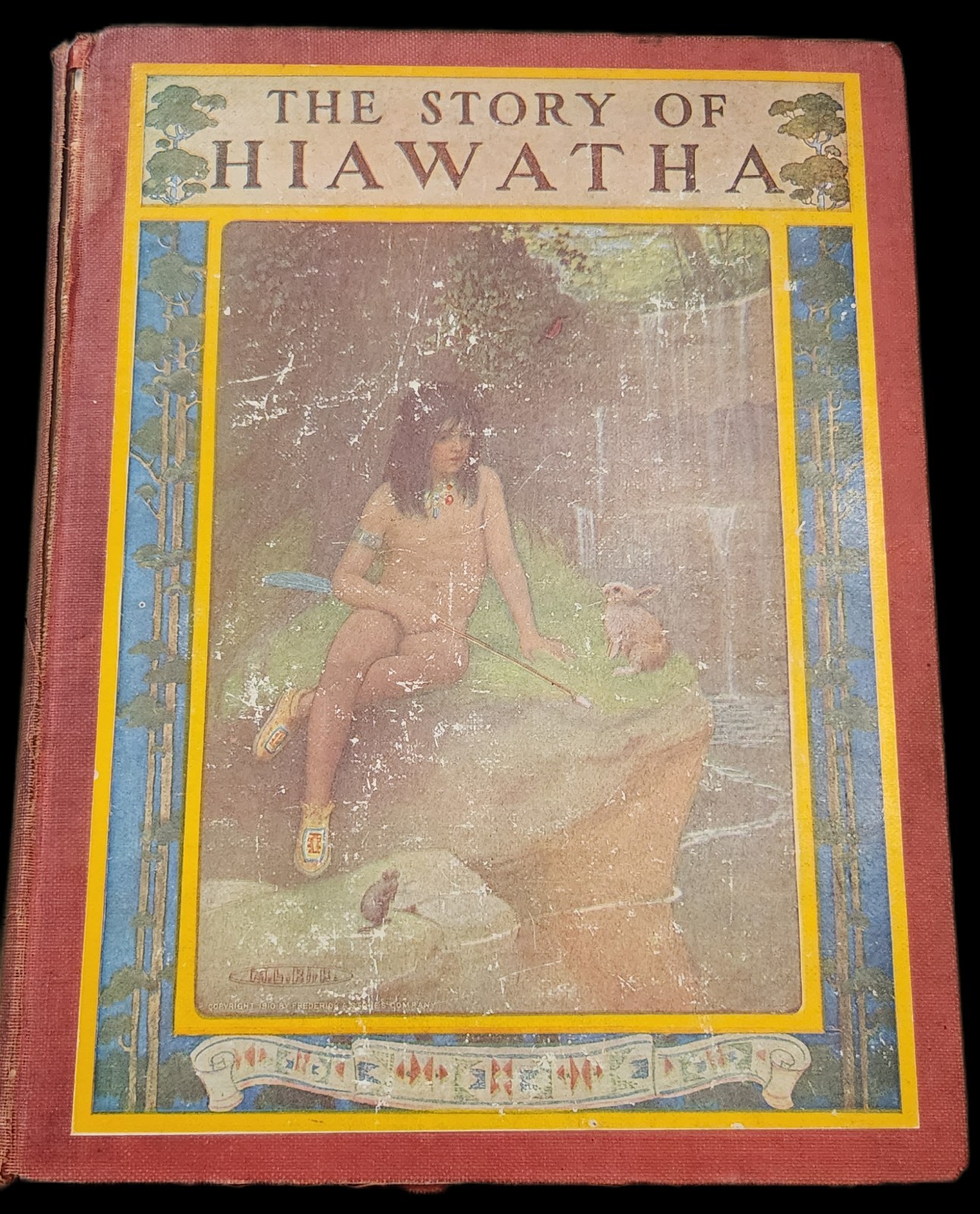 The Story Of Hiawatha 1910 Winston Stokes Illustrated Hardcover Book