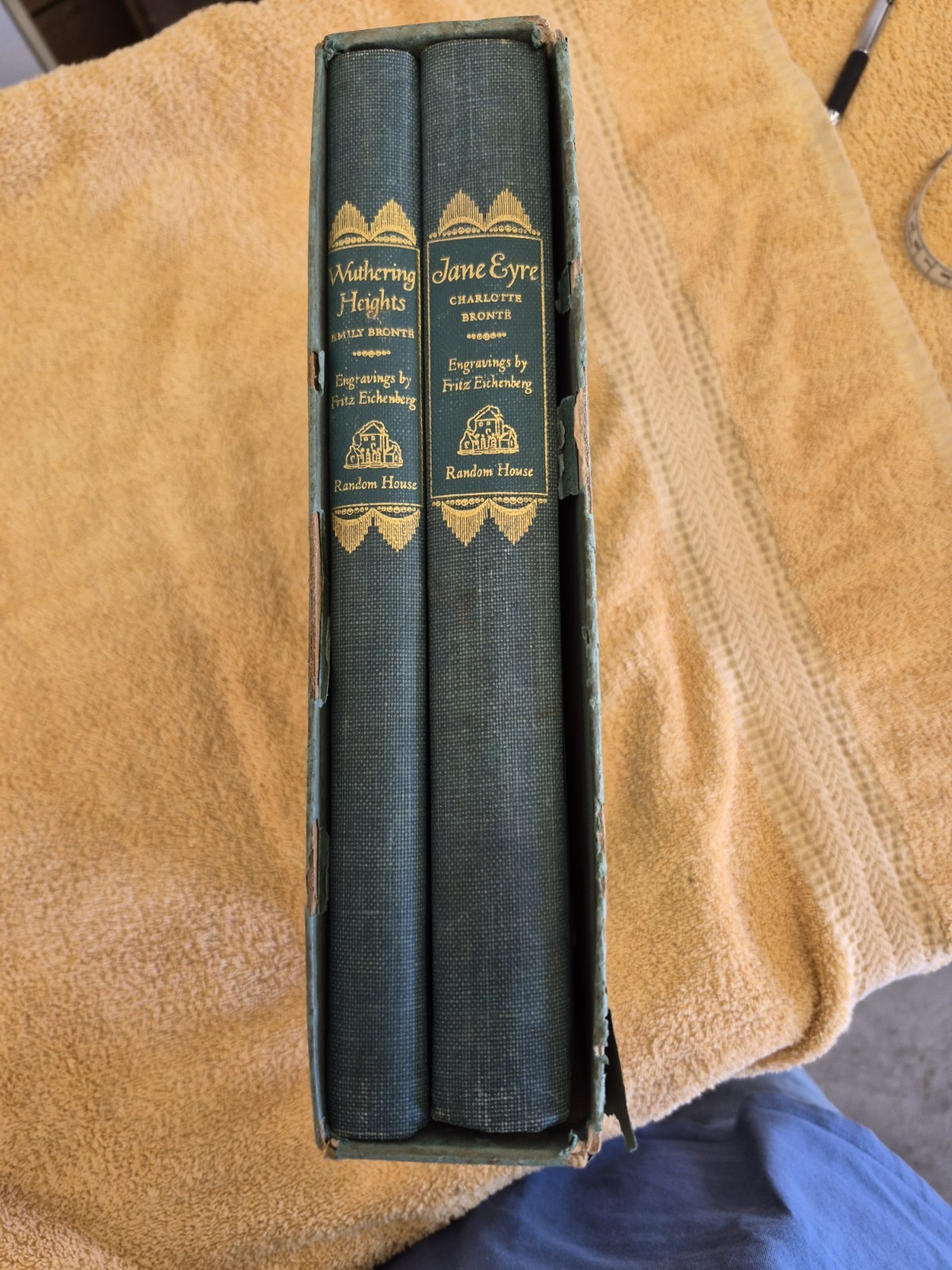 Wuthering Heights & Jane Eyre Box Set by Emily & Charlotte Bronte 1943 Illus