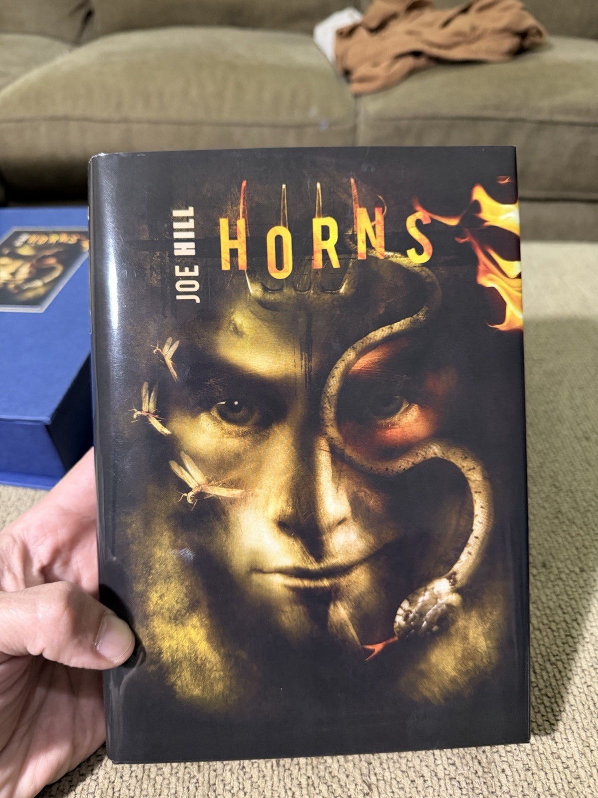 Joe Hill HORNS PSPublishing TRAYCASEDSigned Numbered Limited 1/200Vincent Chong?