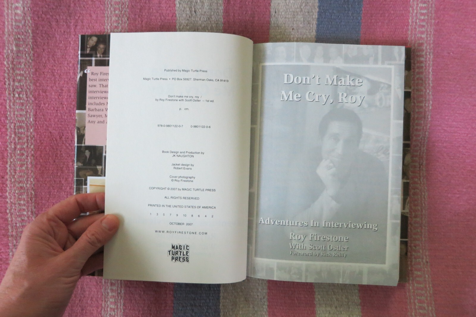 Roy Firestone ~Signed~ „Don’t Make Me Cry, Roy“ HC/DJ Sports Interviews Memoir