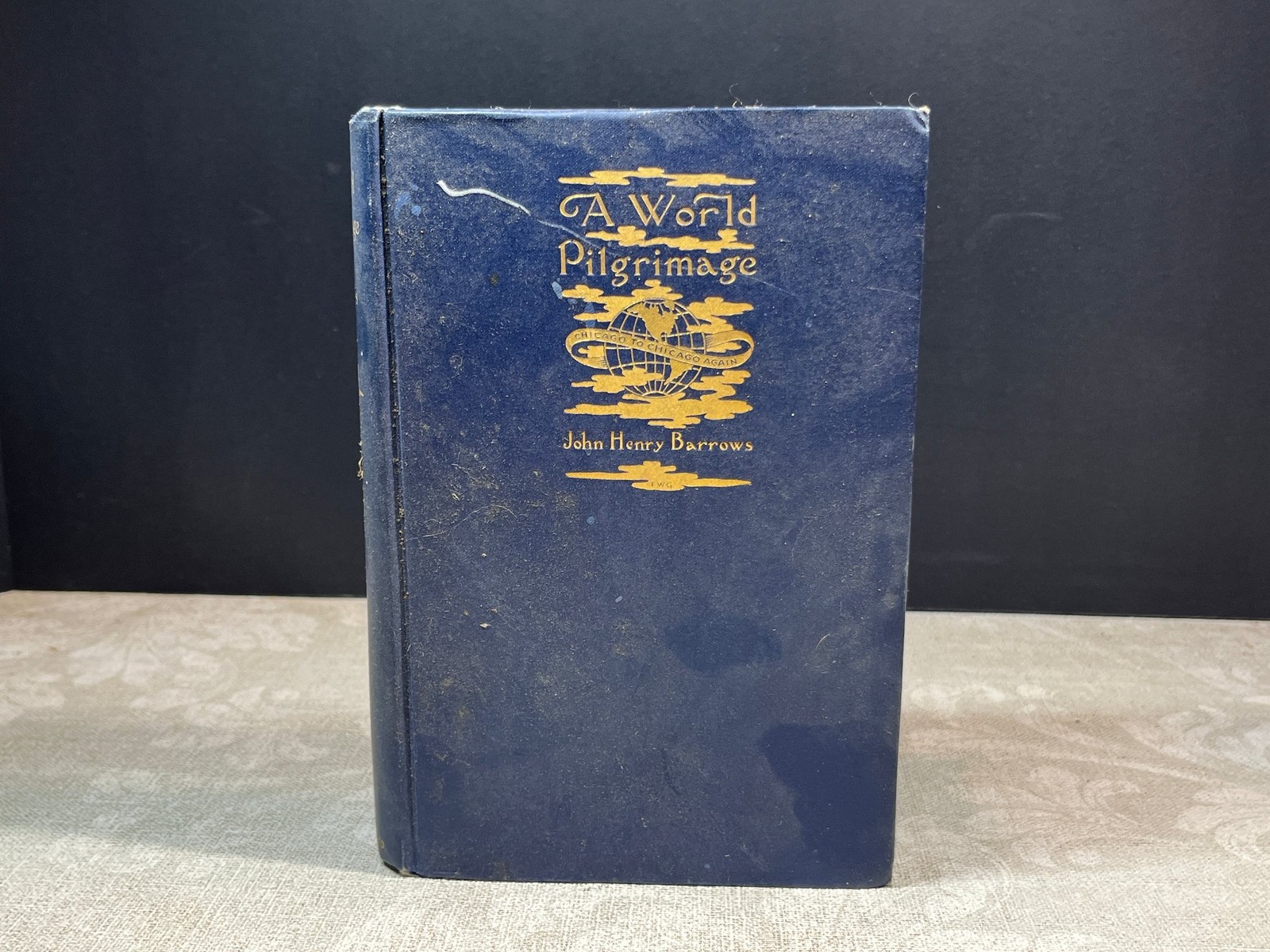 1897 A World-Pilgrimage by John Henry Barrows Hardcover Signed