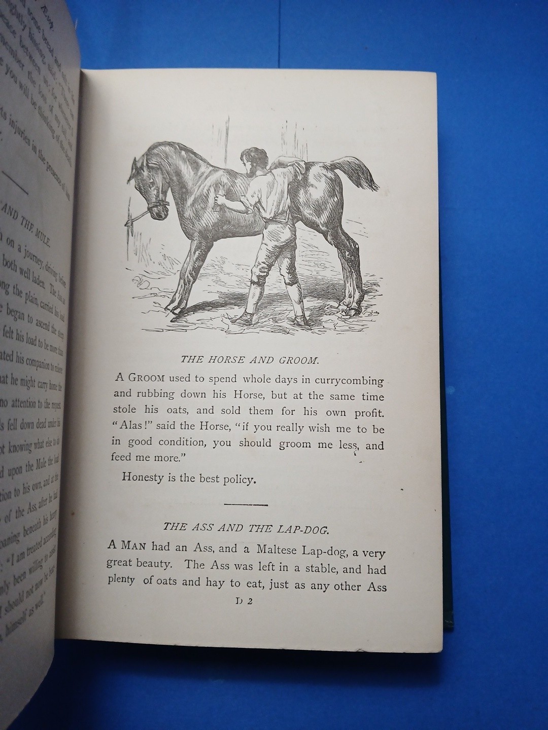 Vintage 1800’s Book Three Hundred Aesop’s Fables Illustrated Victorian Binding