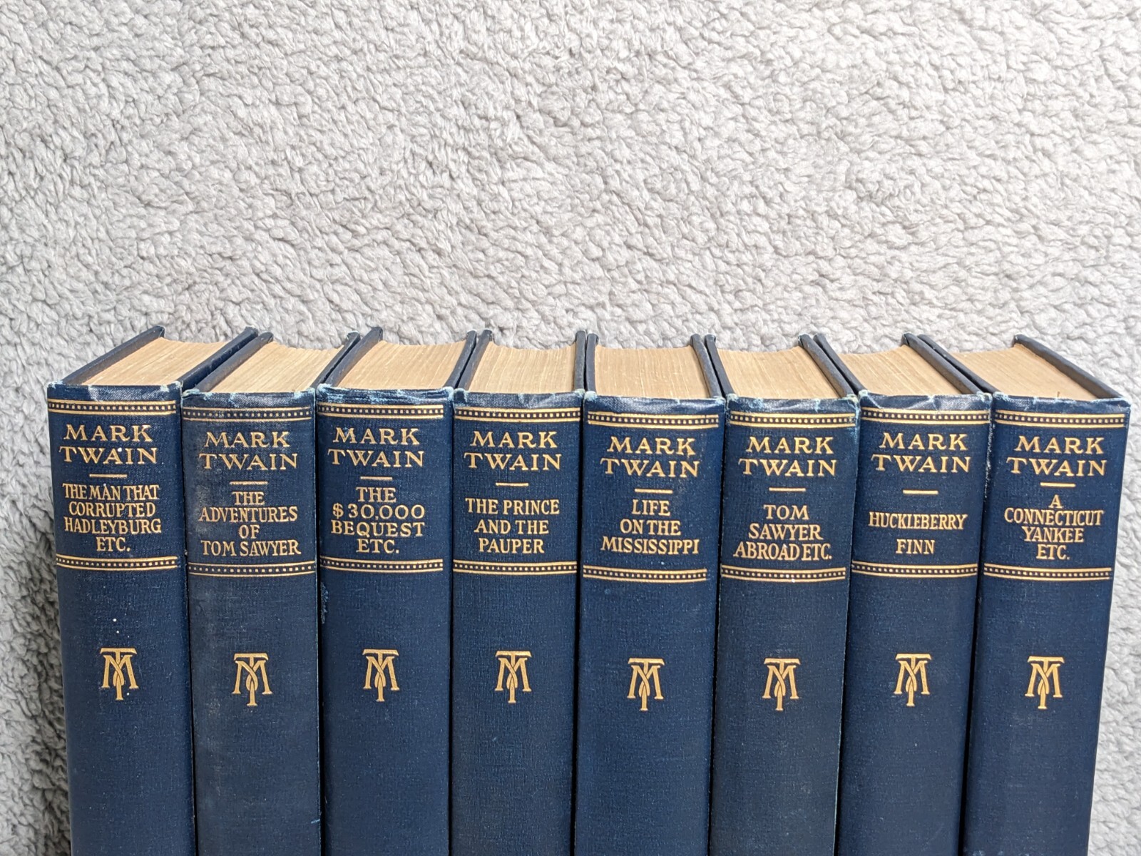 Mark Twain – Ten Volume Set – P.F. Collier & Son + The Three Musketeers (Dumas)