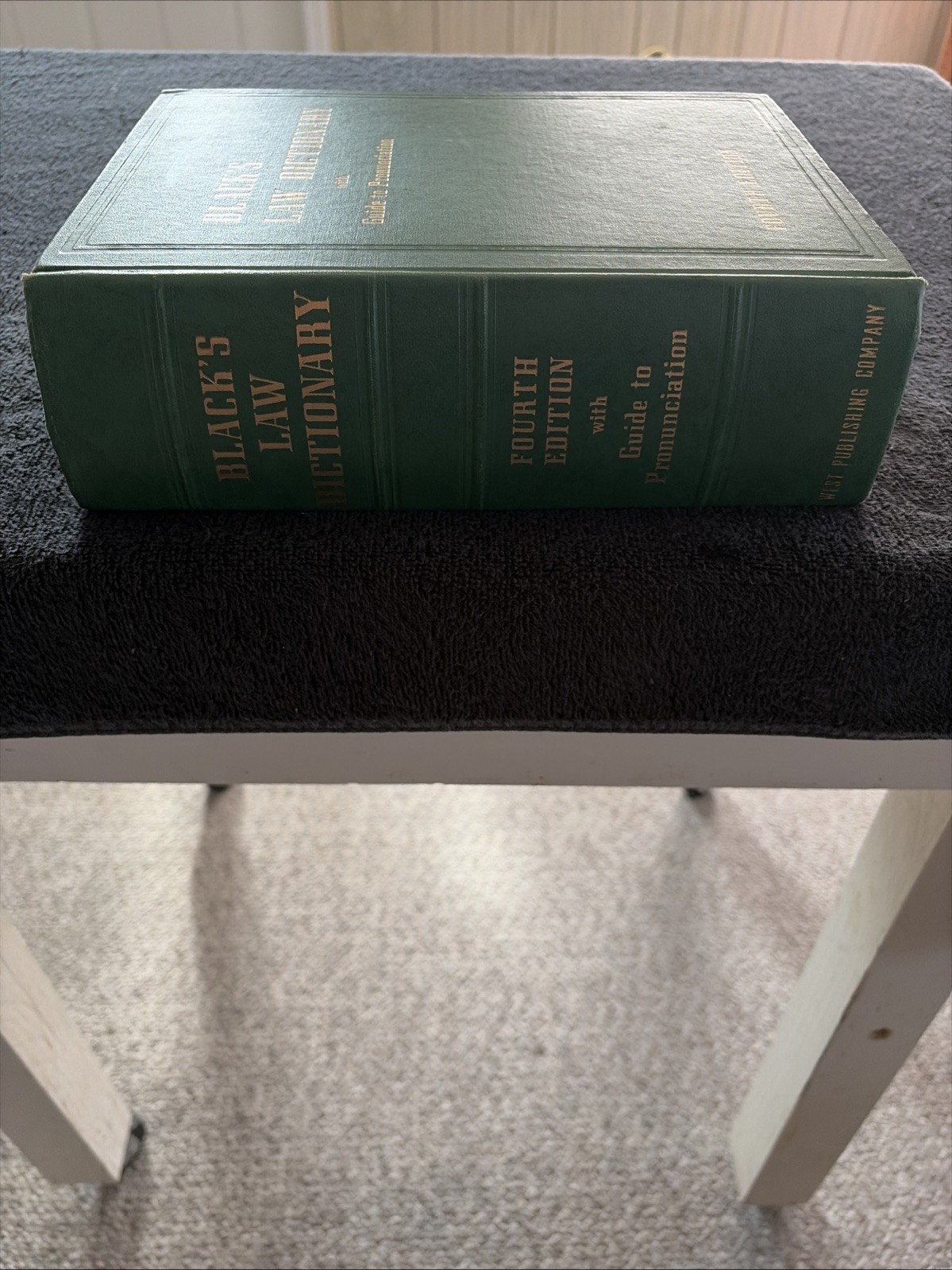 Black’s Law Dictionary 4th Fourth Edition With Guide To Pronunciation, 1957