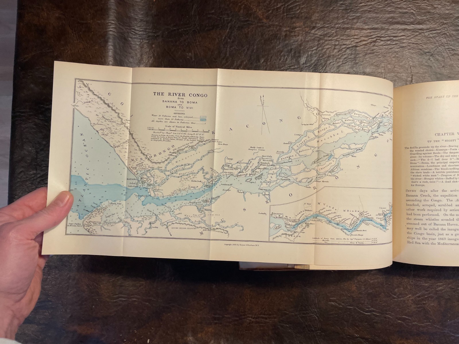 The Congo by HENRY M. STANLEY 1885 ~ 2 Foldout Maps ~ RARE 1st Edition