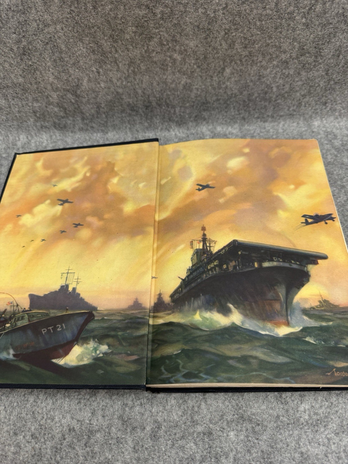 Battle Stations Your Navy in Action 1946 WWII Naval History Photo Book HC