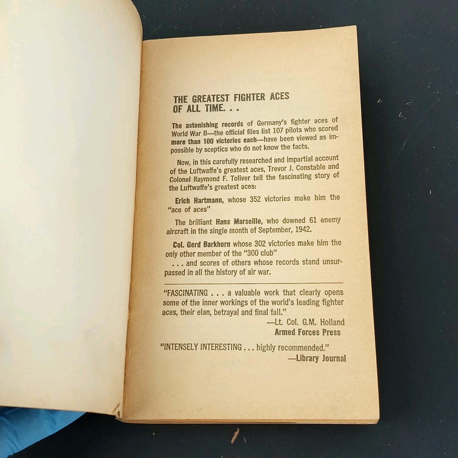 Horrido!- Trevor J. Constable & Col. Raymond F. Toliver, 1970, Vintage Paperback