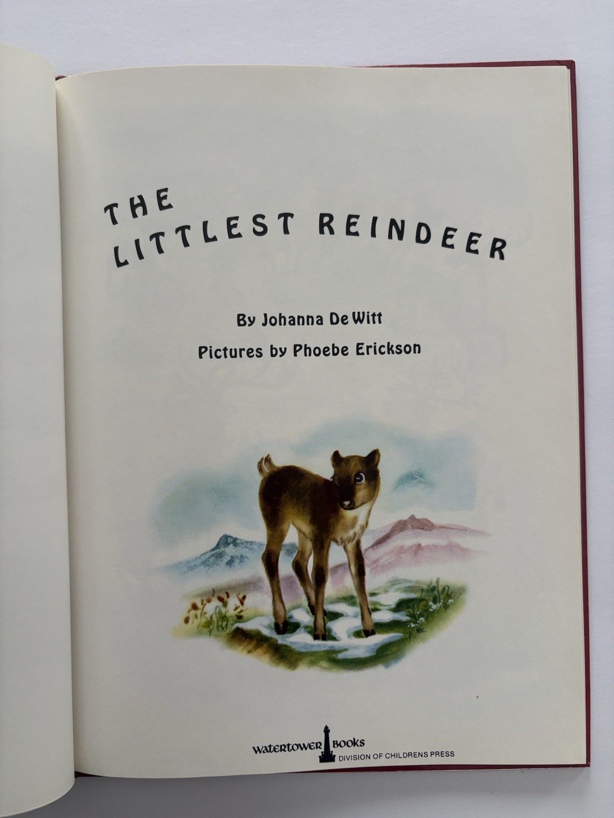 “The Littlest Reindeer” J DeWitt Illus P Erickson 1st Ed 1946 Childrens Press EC