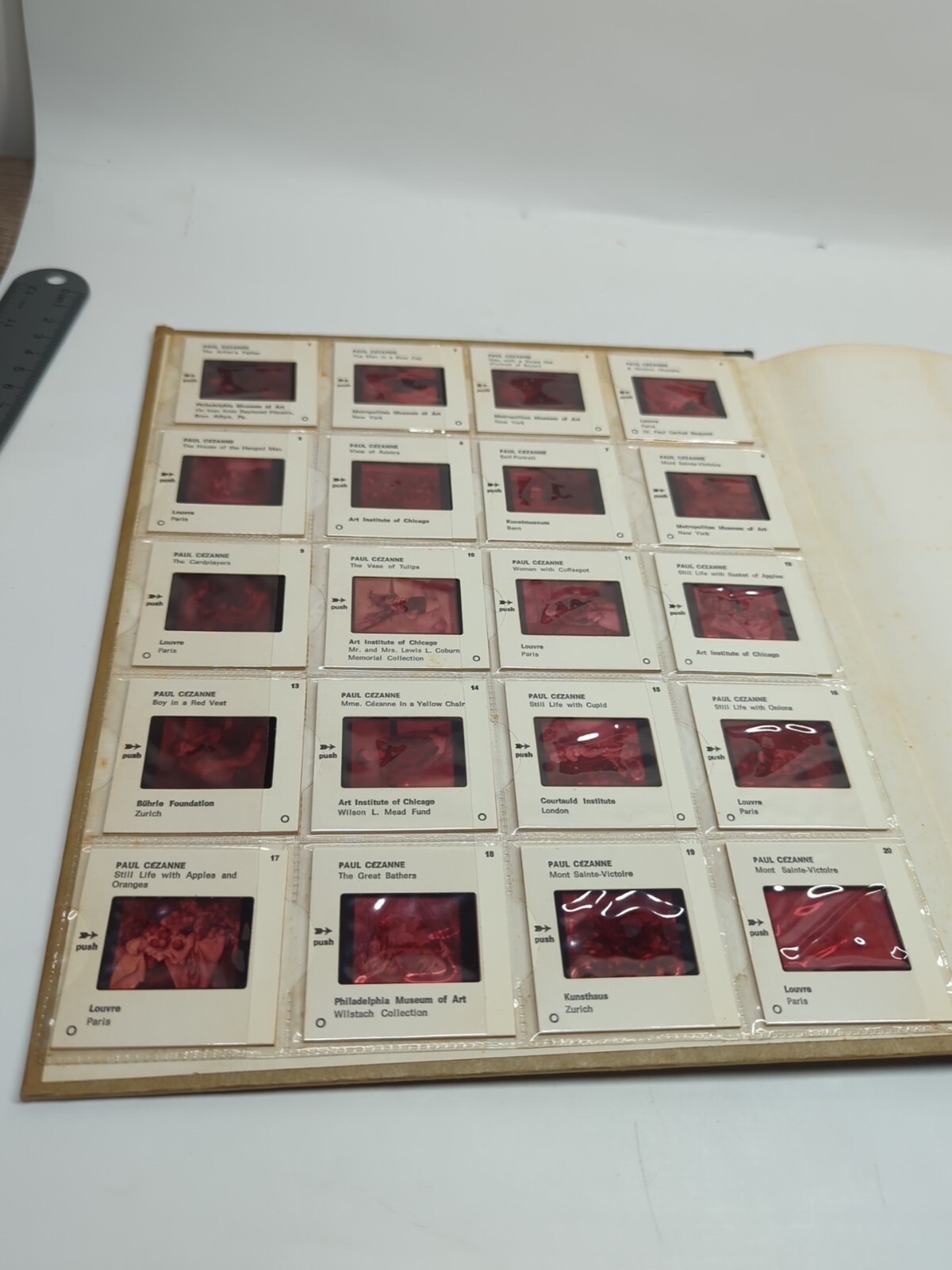 Vintage- Cezanne Color Slide Program of The Great Masters W 20 Slides. 1975