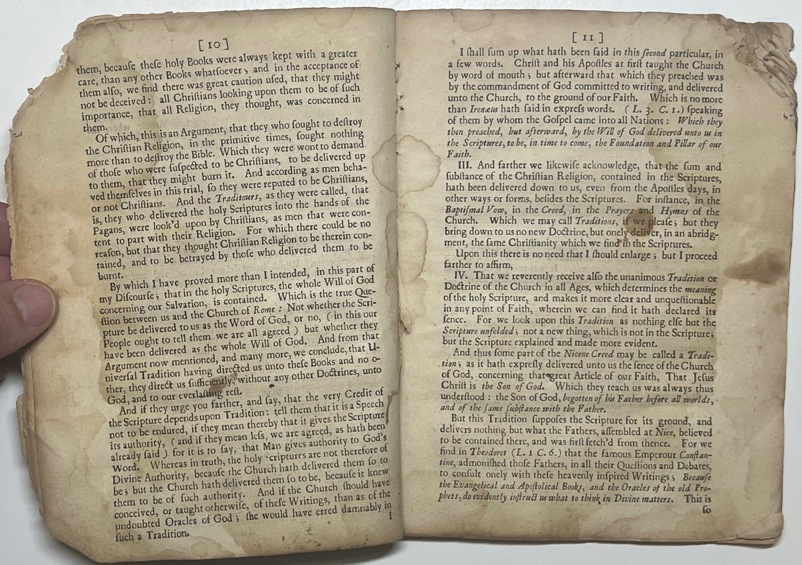 1680 PATRICK DISCOURSE ABOUT TRADITION ANGLICAN ANTI CATHOLIC TRACT RARE QUARTO