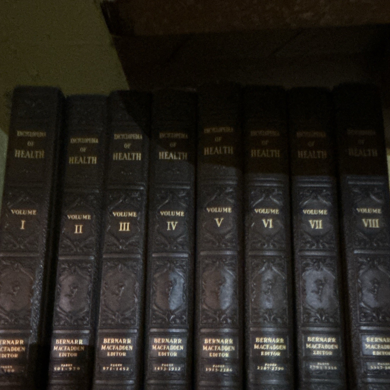 Bernarr Macfadden Dictionary of Health 8-Vol Hardcover Illustrated