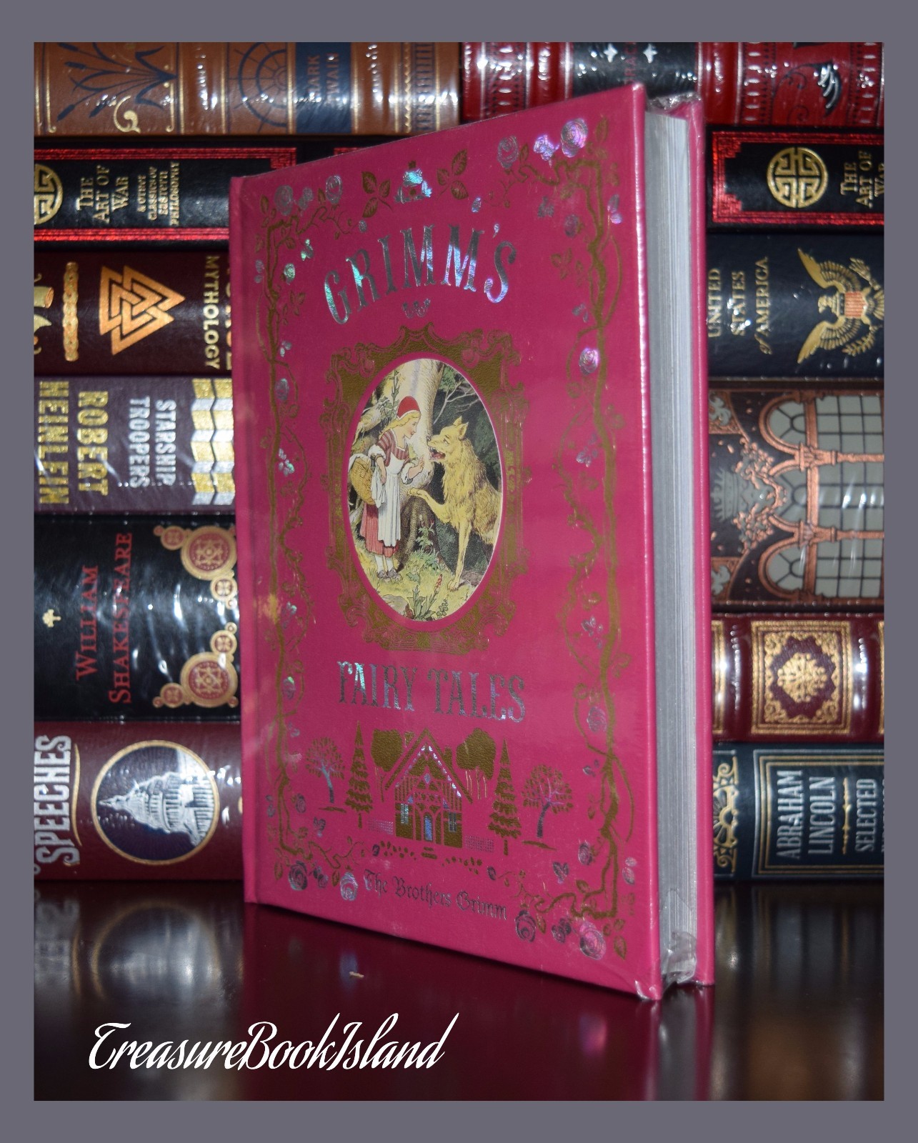 Grimm’s Fairy Tales Illustrated New Sealed Leather Bound Collectible Deluxe Gift