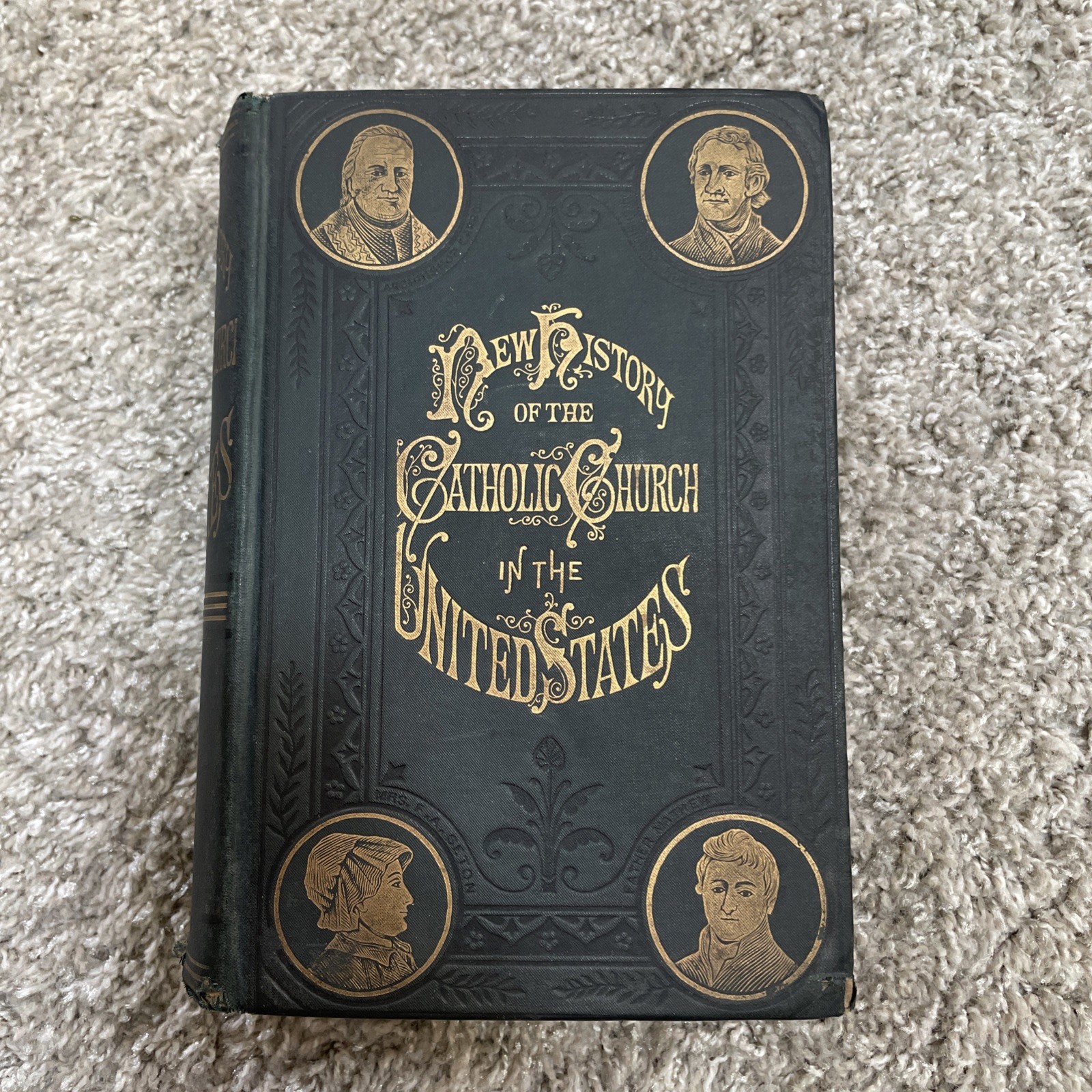 Antique Book : „New History Of The Catholic Church In The United States“ 1879