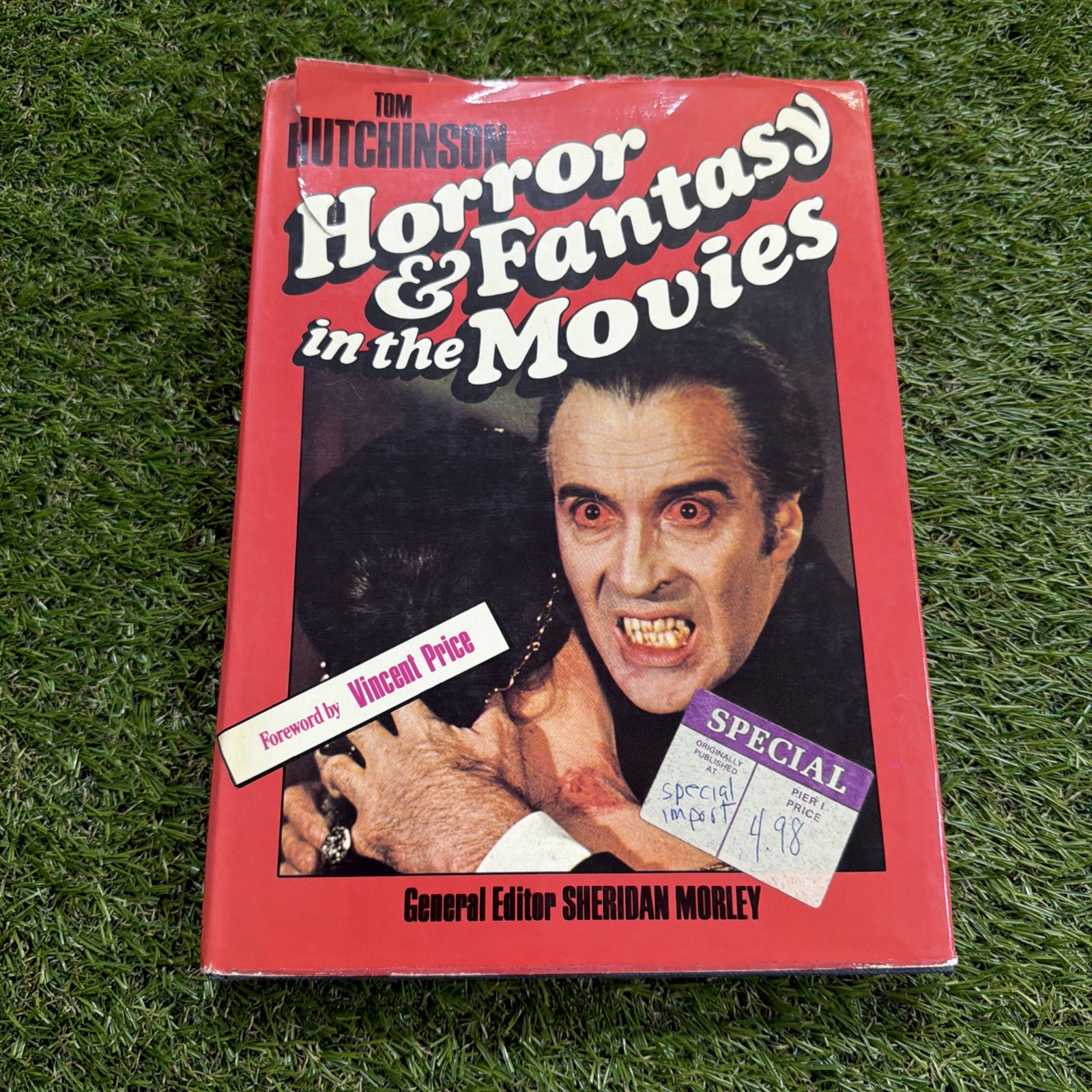 1974 Horror & Fantasy in the Movies by Tom Hutchinson Hardcover Book