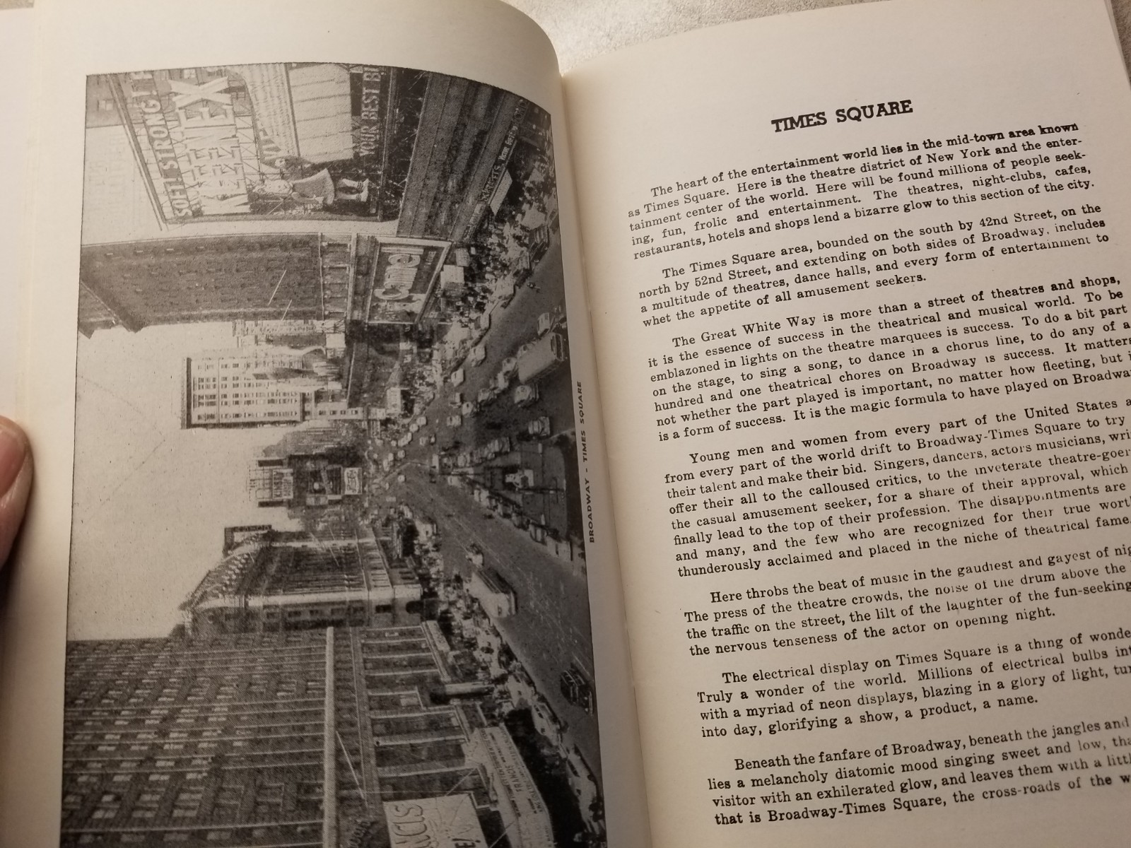 Vintage 1955 New York City Travel Guide Book Booklet – Map Photos – 96 Pages