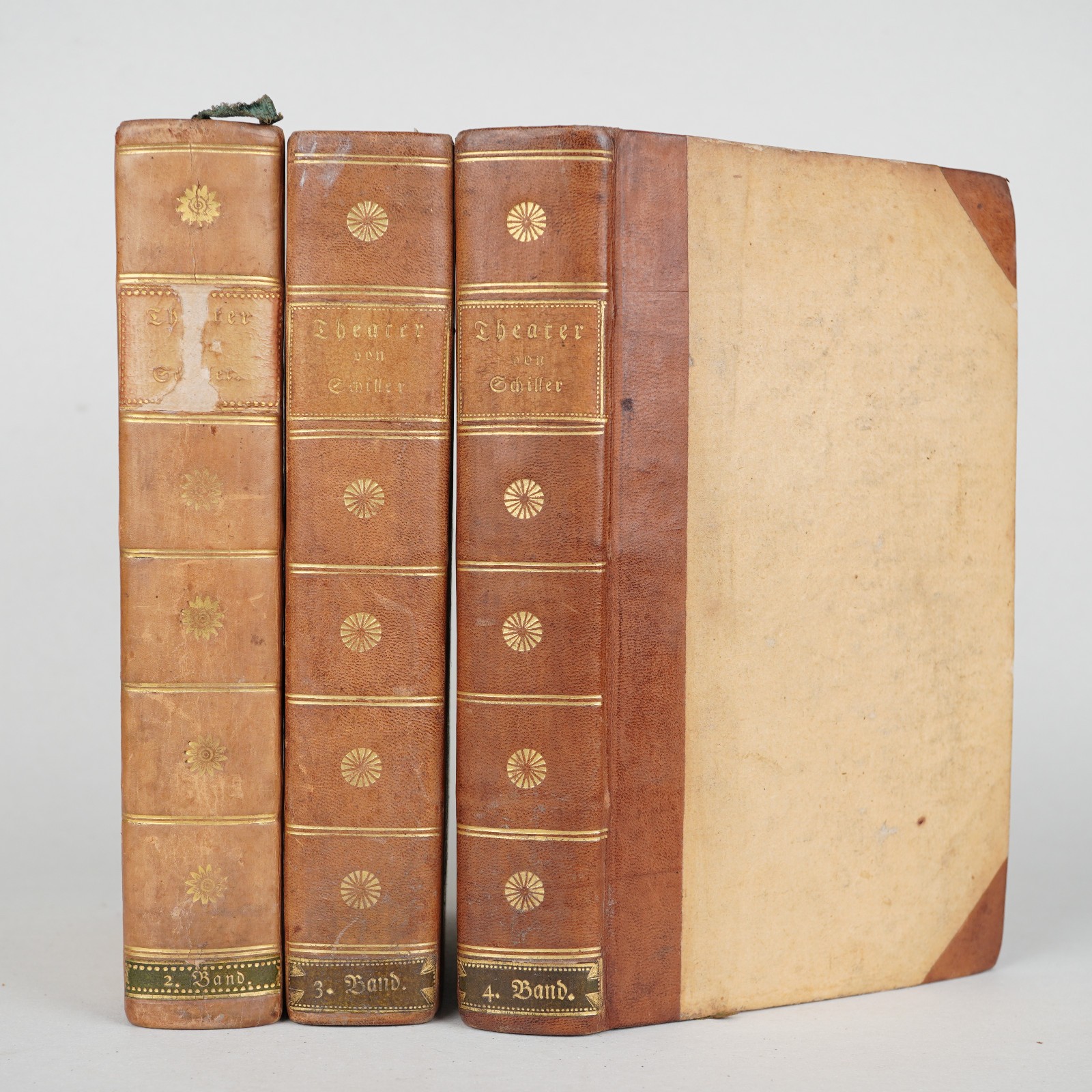 Theater von Schiller 3 volumes (of 5) of the first complete edition Cotta 1806/07