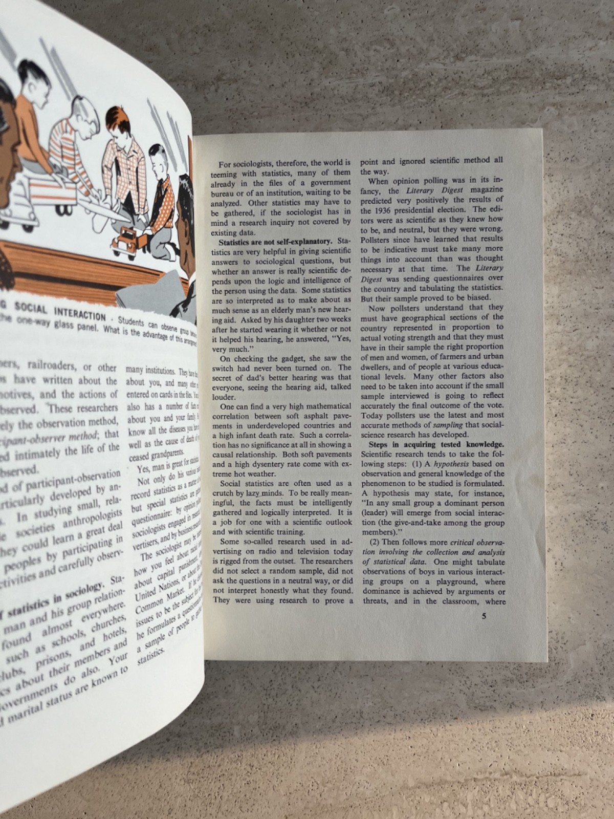 Sociology by Paul H. Landis Vintage 1964 Hardcover Book 1964 Environment Culture
