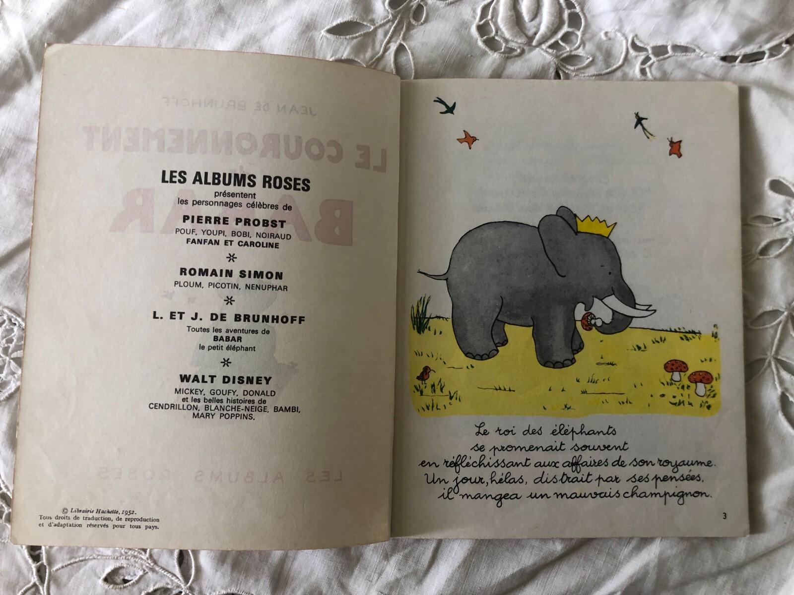 Job Lot 5 Vintage French Children’s Books Disney Barbar Sylvain Sylvette 1950s