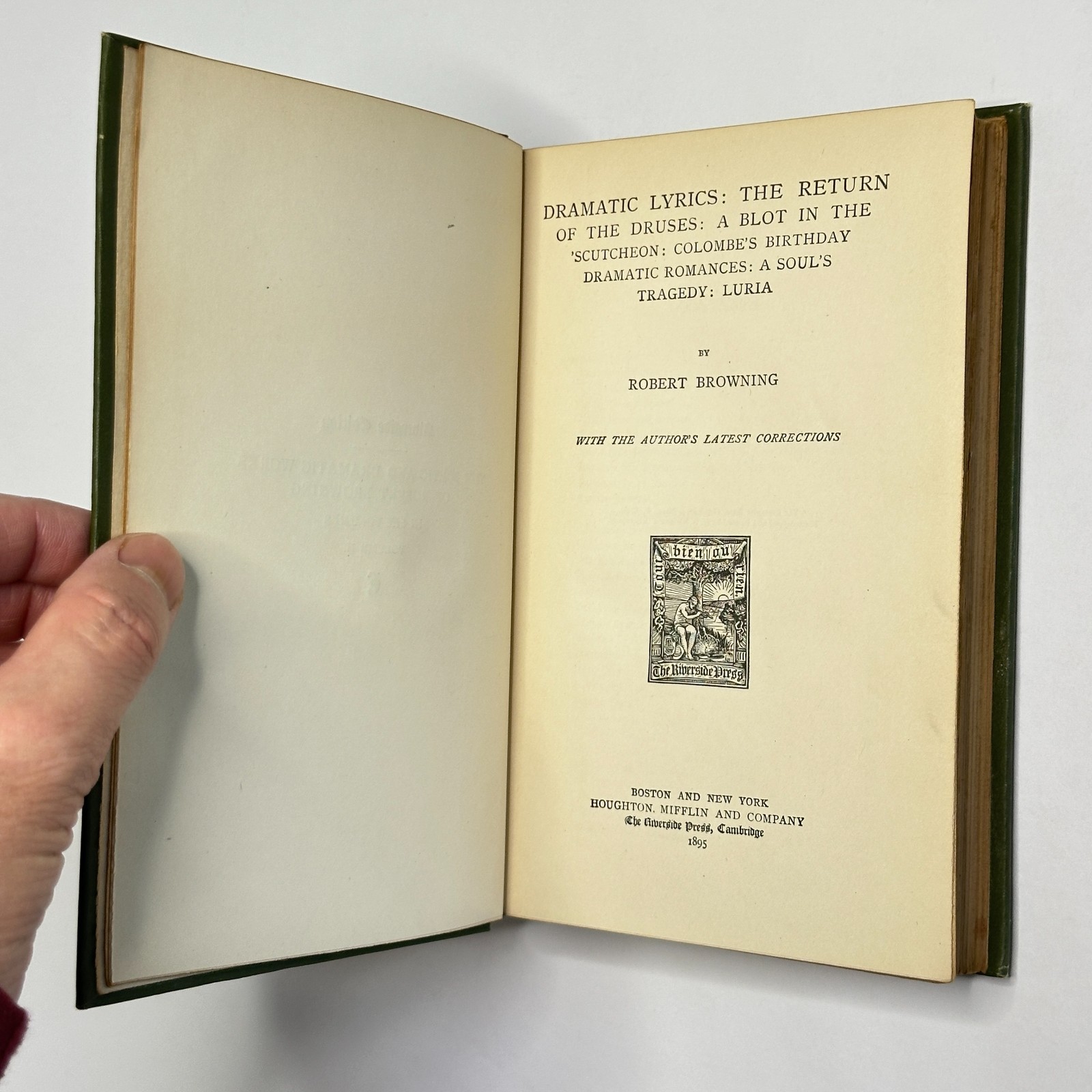 1895 „Poetic & Dramatic Works of Robert Browning“ (6-Vols) and 1894 „Guide-Book“