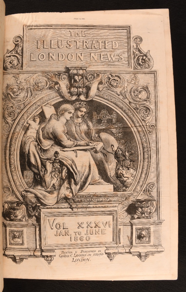 1860 The Illustrated London News Vol XXXVI Jan to June 1860 Ingram First Ed I…