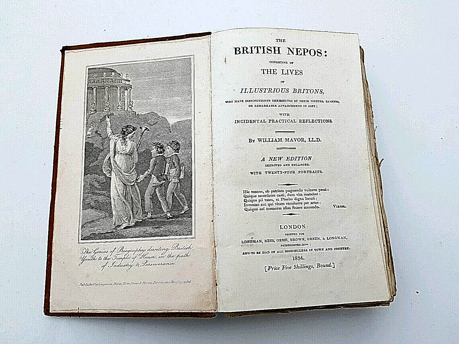 The British Nepos by William Mavor, LL.D. New edition. 1834 Antiquarian book