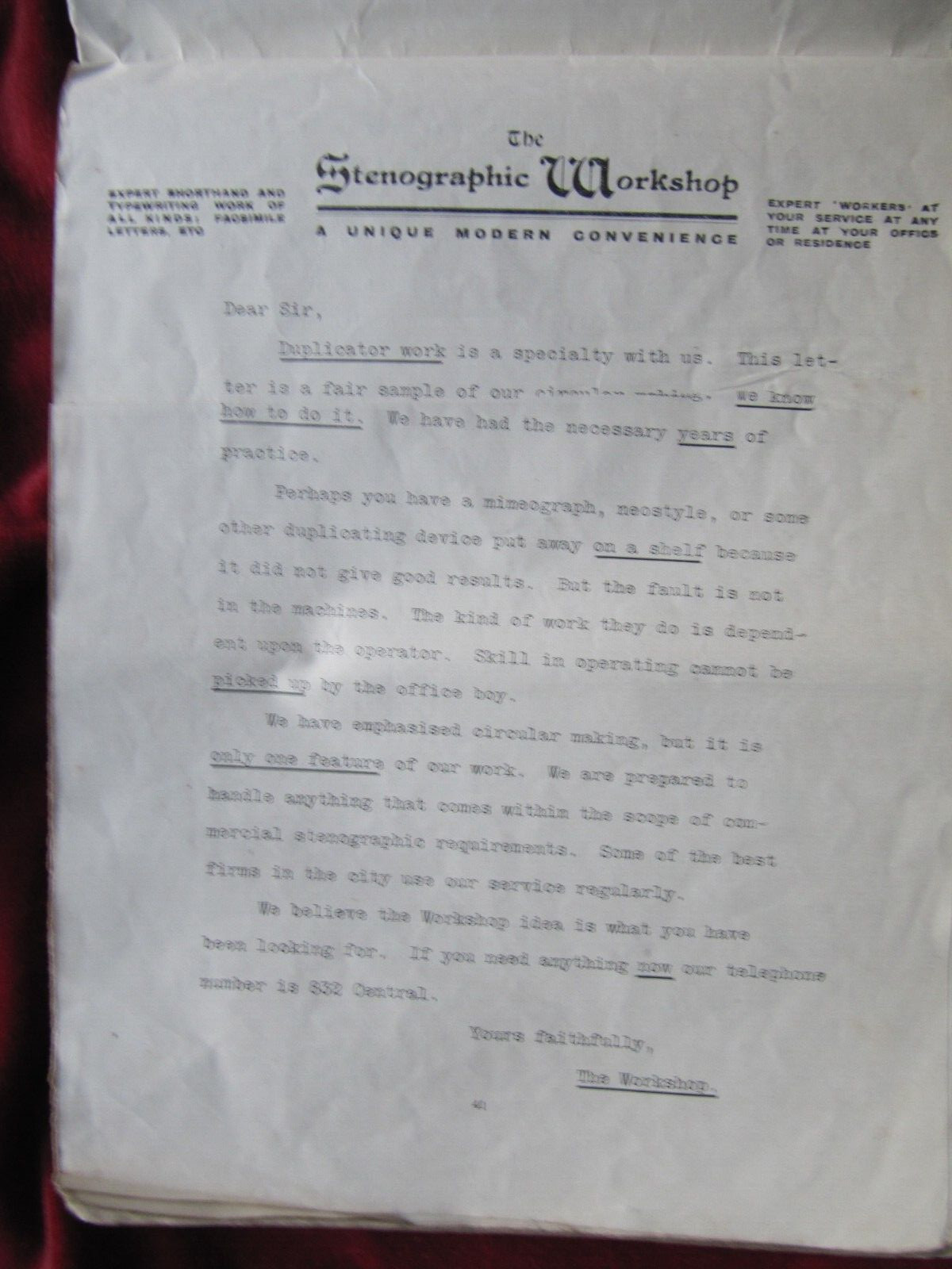 C.E. Smith: PRACTICAL COURSE TOUCH TYPEWRITING (c1915) – Sir Isaac Pitman V RARE