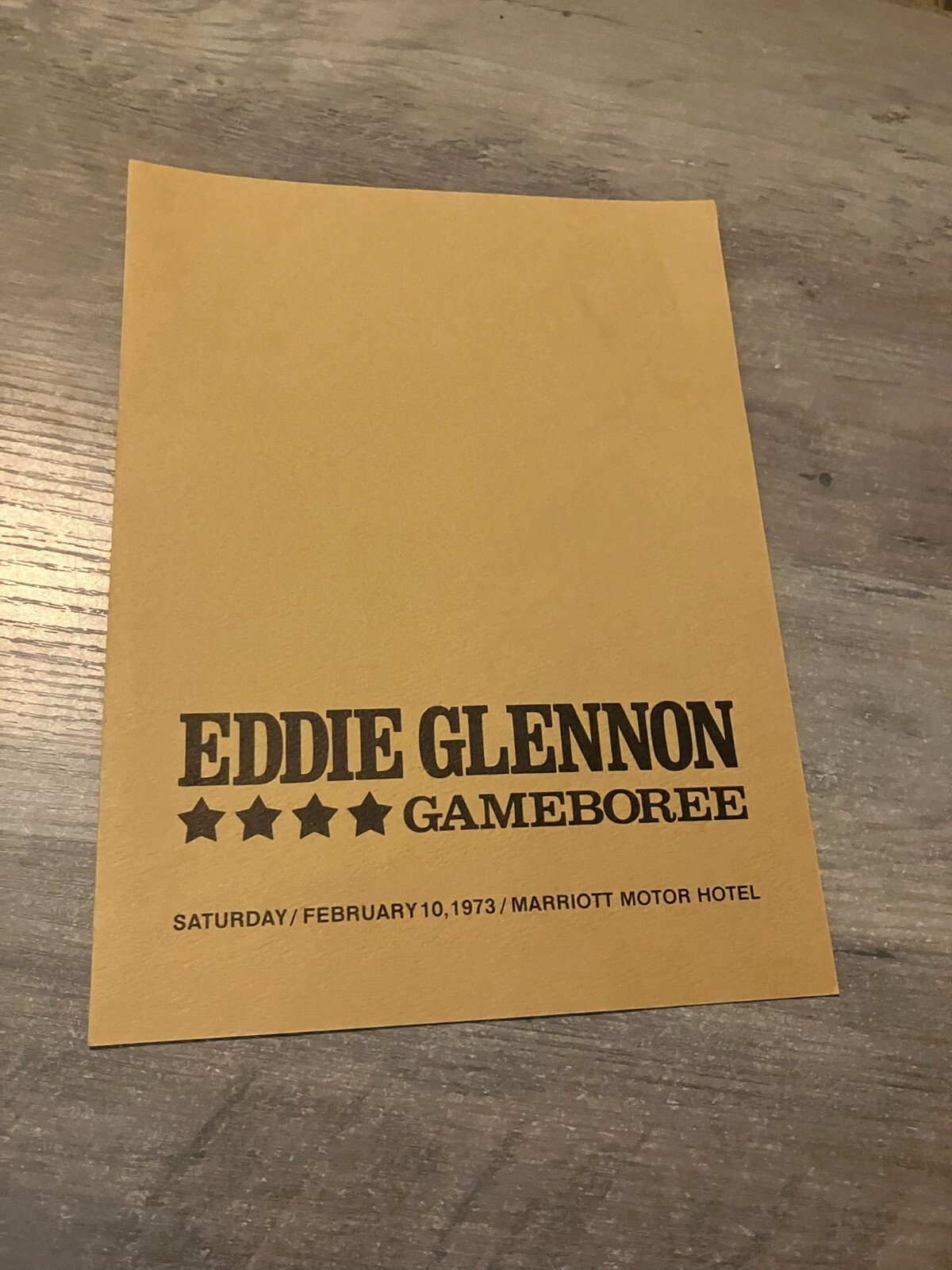 1973 Eddie Glennon Gameboree Atlanta Braves 400 Club Program Hank Aaron