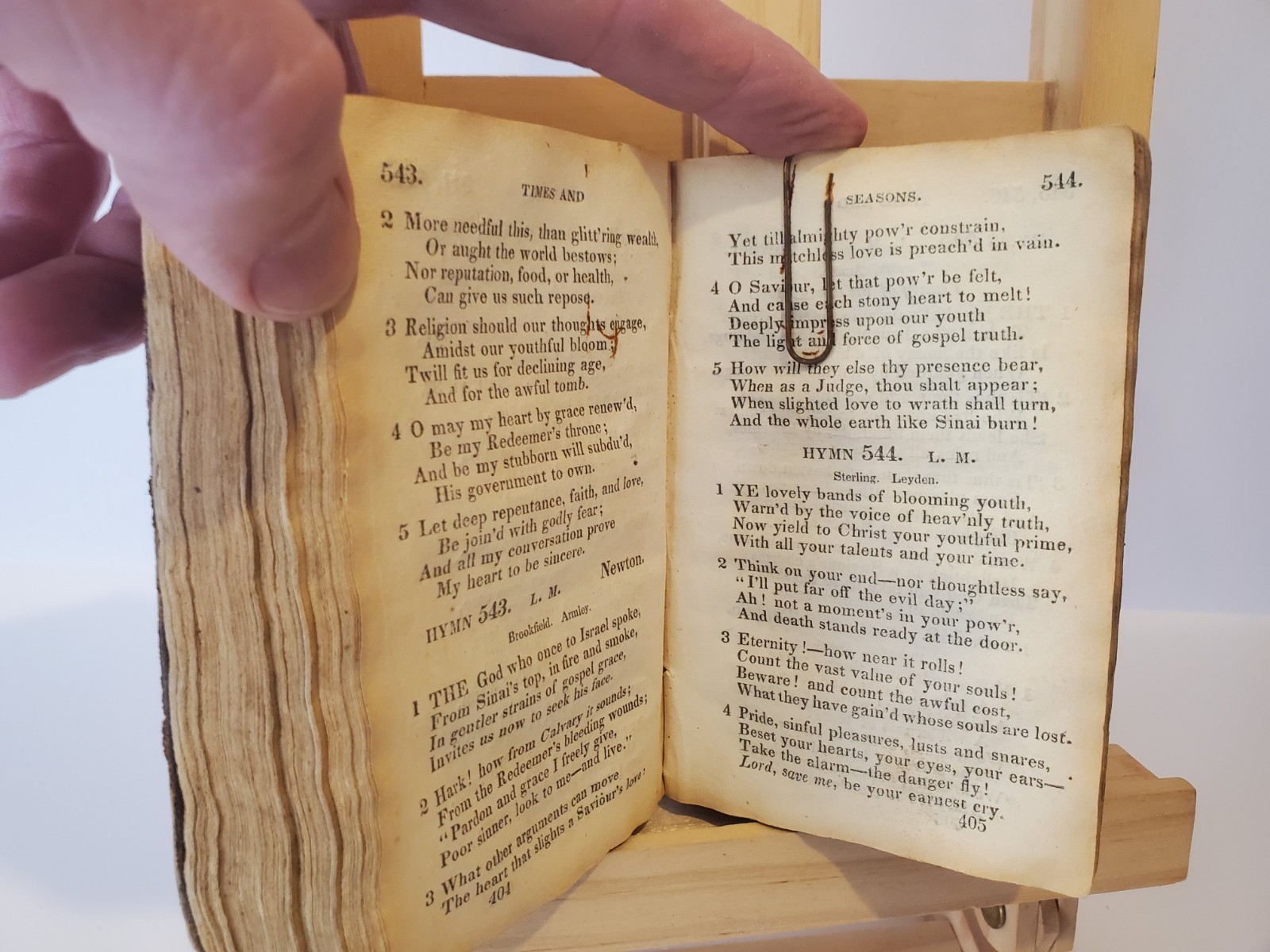 Village Hymns for Social Worship of Dr Watts 1831 Miniature Leather A. Nettleton