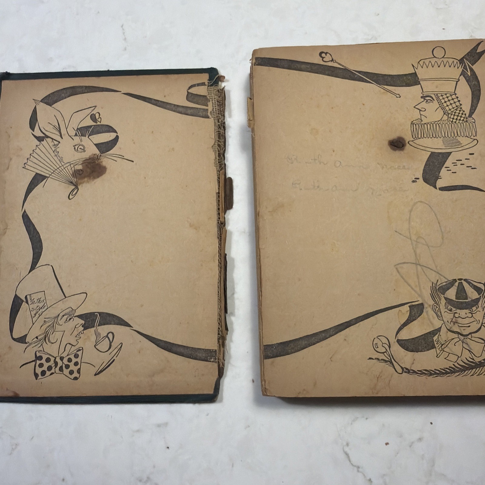 Vintage Adventures of Alice In Wonderland by Lewis Carroll 1945