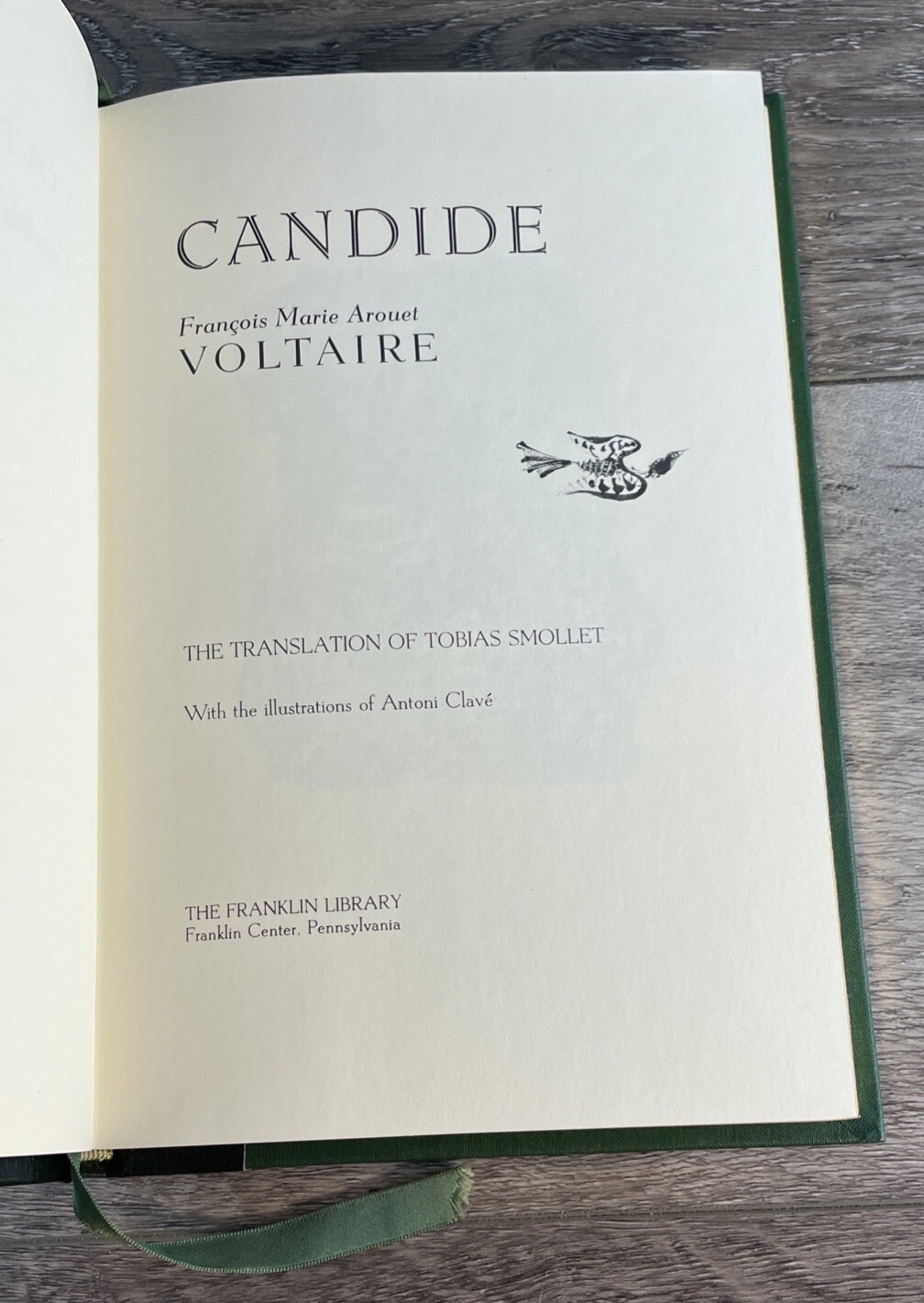 CANDIDE Voltaire Franklin Library 1979 1/4 Leather Excellent