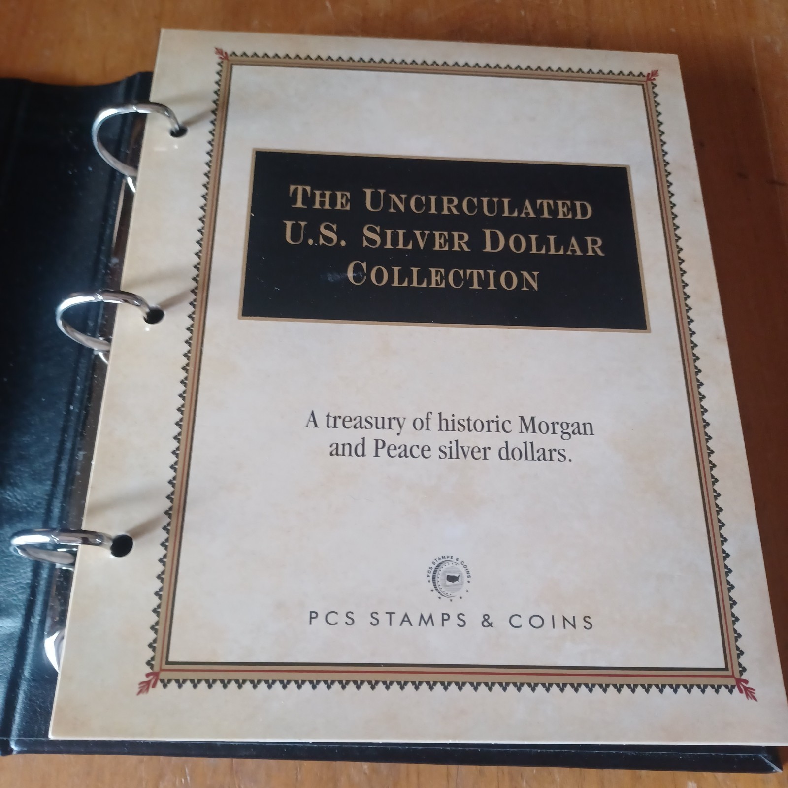 The Uncirculated US SIlver Dollar Collection Book PCS Stamps Holds 30 Coin Empty