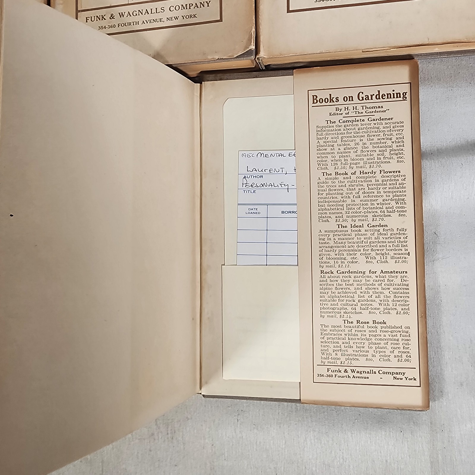The Mental Efficiency Series 1915 & 1916, Funk & Wagnalls Partial Set of 7