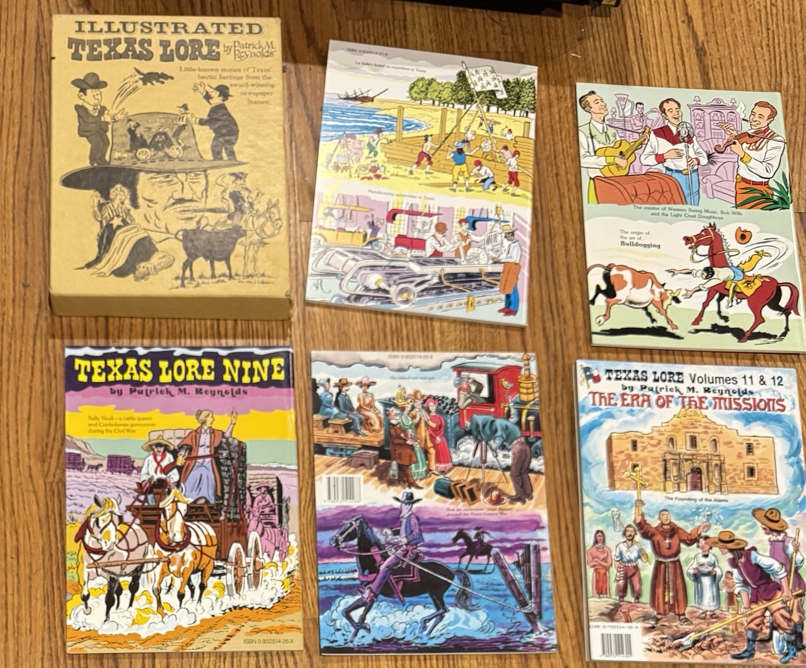 Illustrated Texas Lore Volumes 7 – 12 with Original Slip Case Patrick Reynolds