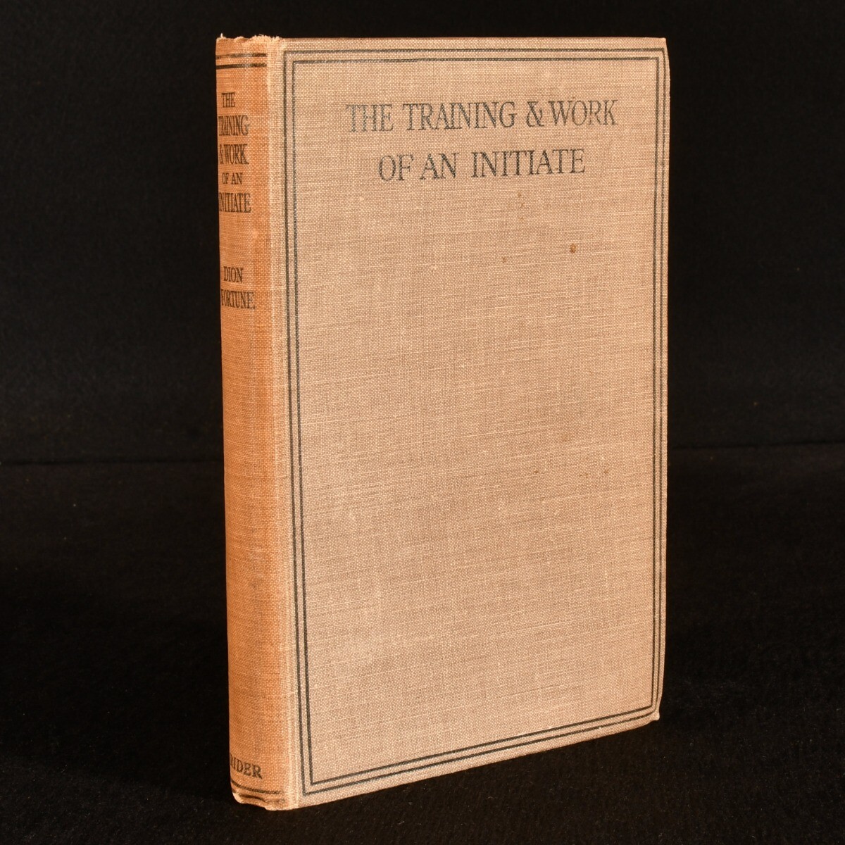 1930 The Training and Work of an Initiate Dion Fortune First Edition Occult