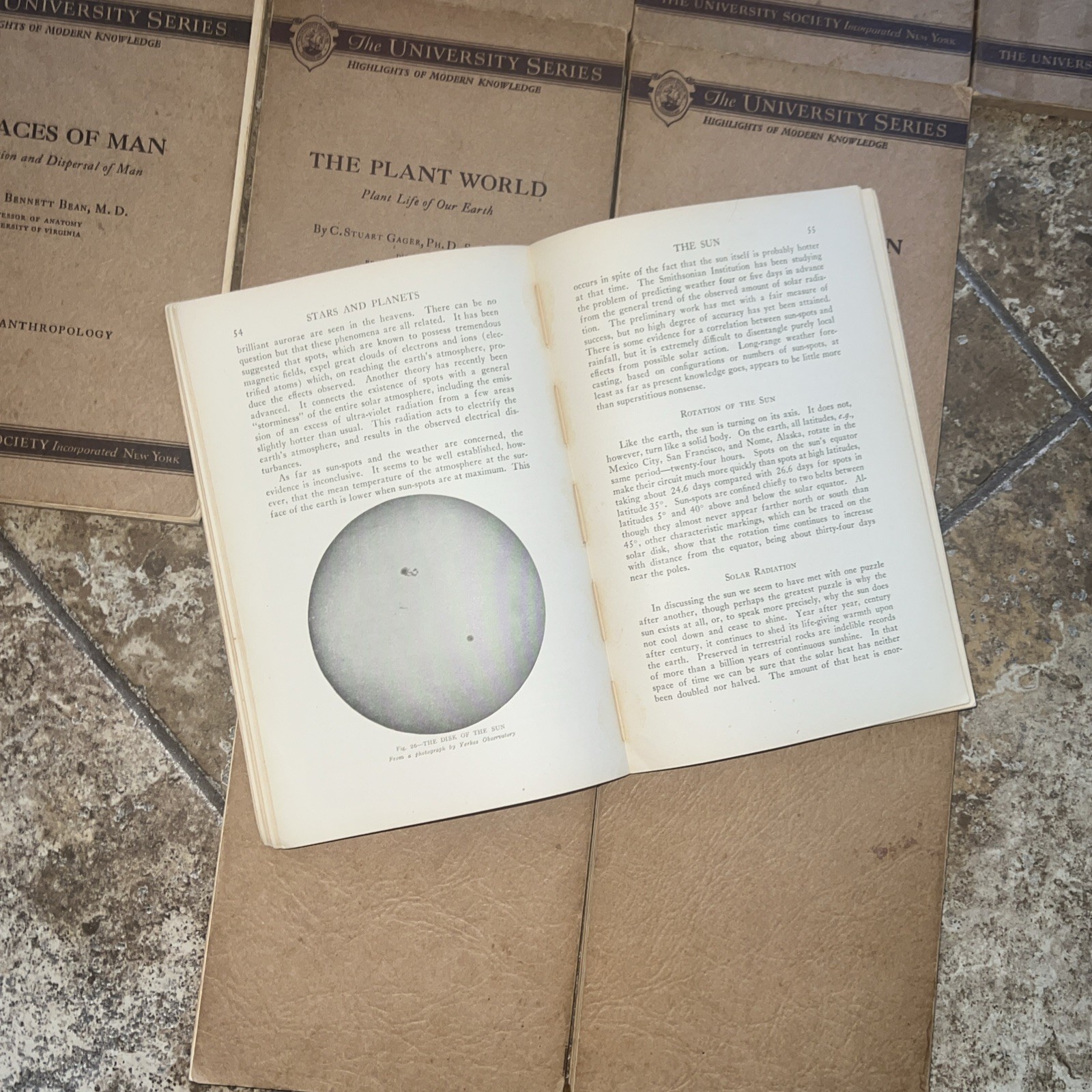 University Series Highlights Of Modern Knowledge Science Books 1930s SET Of 10