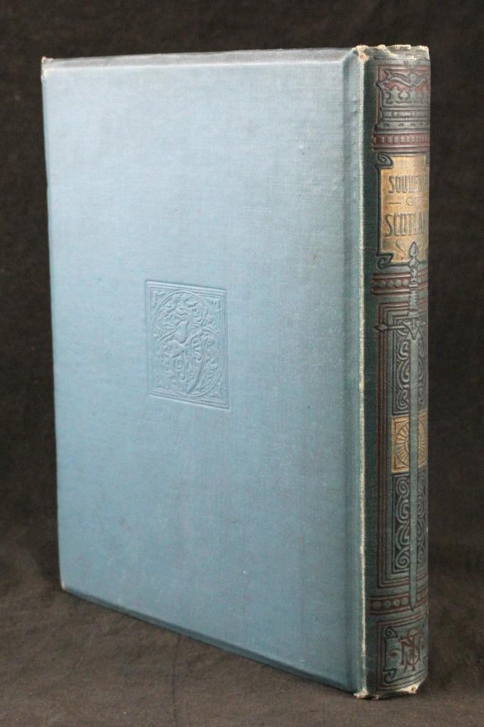 1893 SOUVENIR of SCOTLAND, 120 CHROMOLITHOGRAPHIC VIEWS, ORIGINAL CLOTH, NELSON